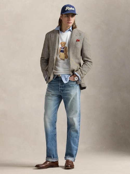 Casaco Moletom Masculino Manga Longa Seasonal Bear - Branco