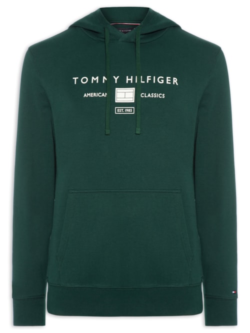 Casaco Moletom Masculino Sem Felpa Com Capuz Brand Love - Verde