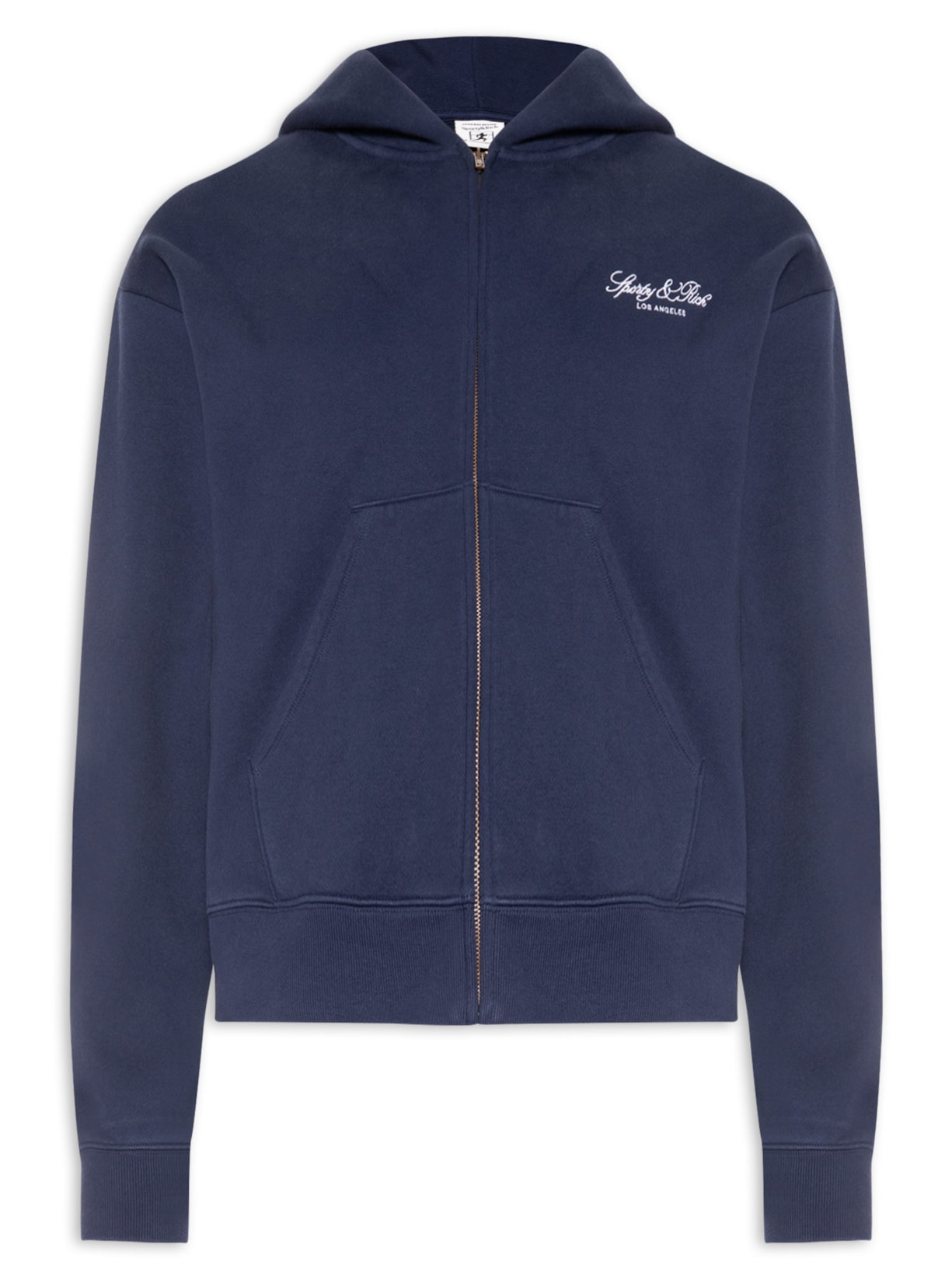 Casaco Moletom Unissex La Embroidered Zip Azul Sporty & Rich