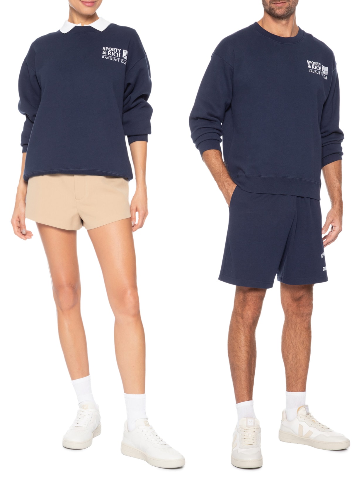 Casaco Moletom Unissex Promo Crewneck Azul Sporty & Rich