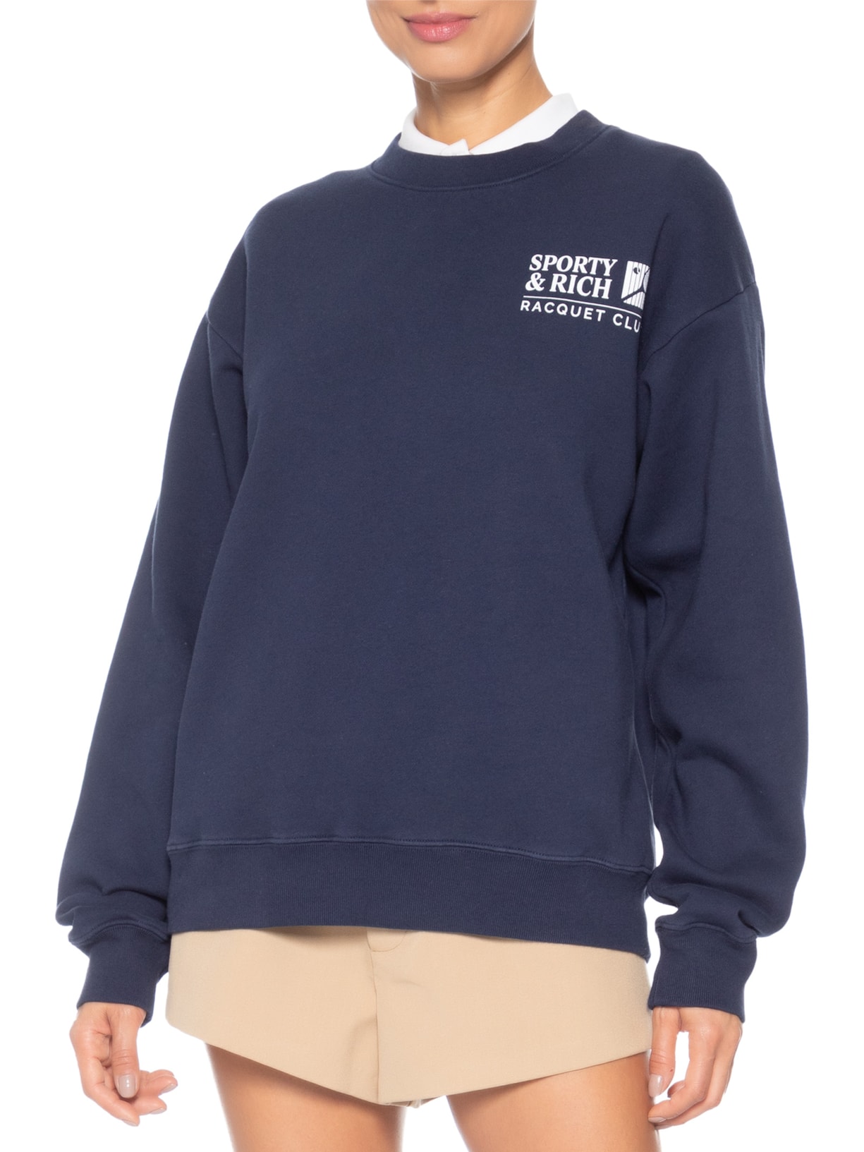 Casaco Moletom Unissex Promo Crewneck Azul Sporty & Rich