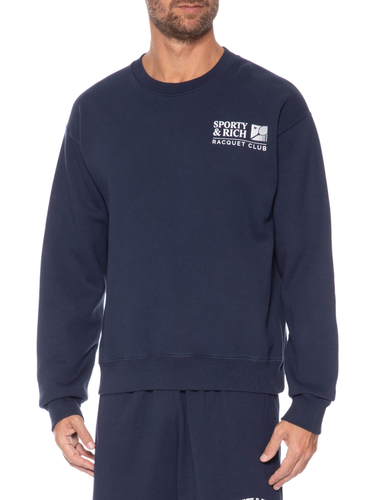 Casaco Moletom Unissex Promo Crewneck Azul Sporty & Rich