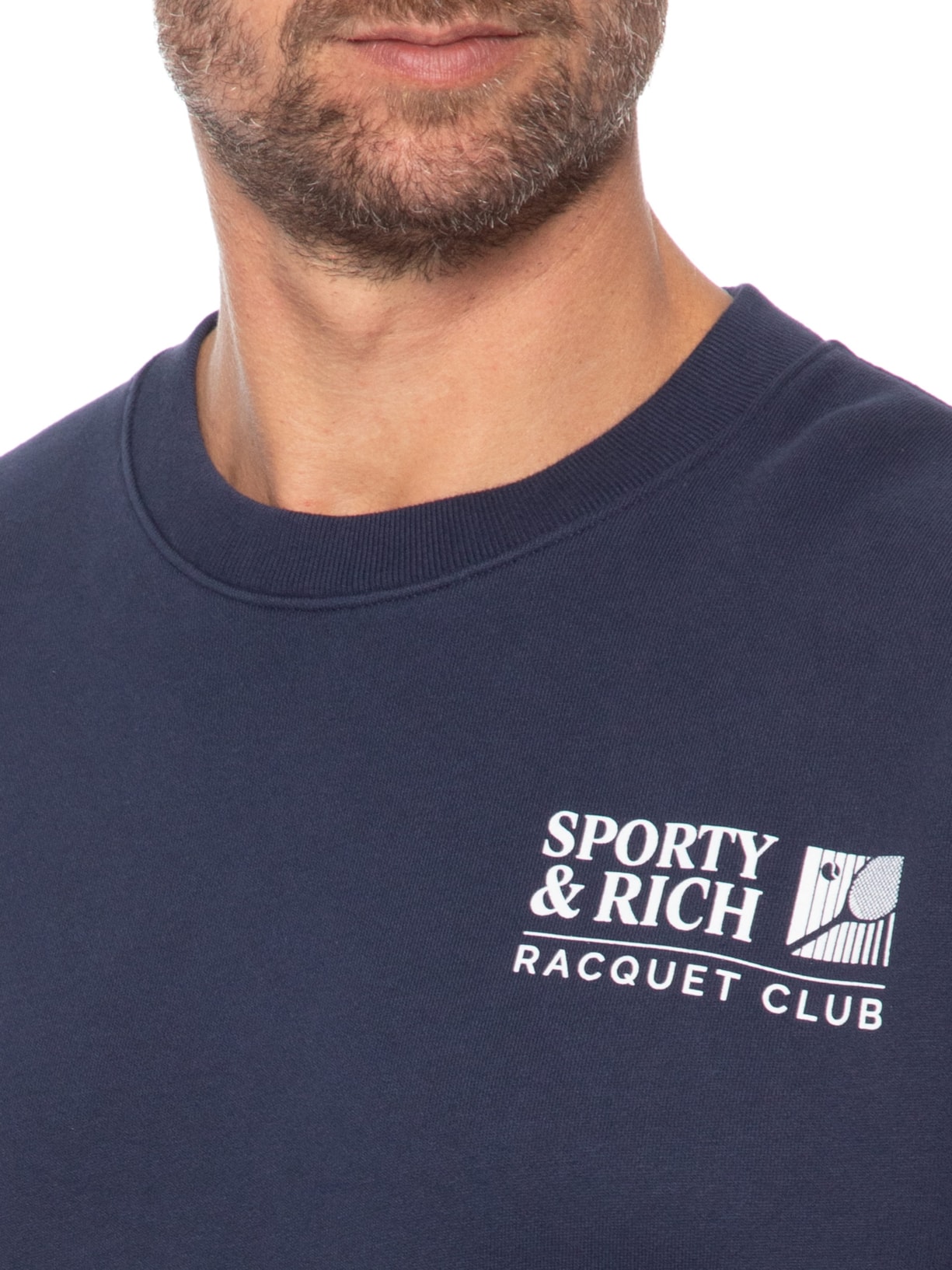 Casaco Moletom Unissex Promo Crewneck Azul Sporty & Rich