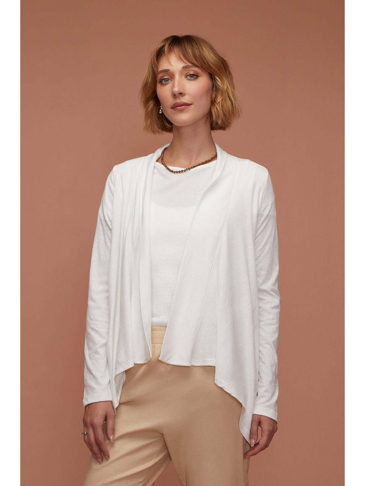 Casaco Off White Recycled Aruna Yogini