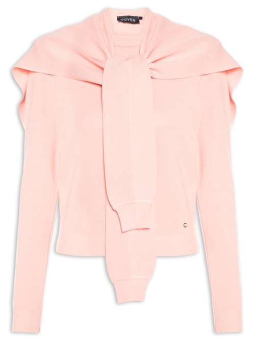 Casaco Pool Tricot Liso – Rosa