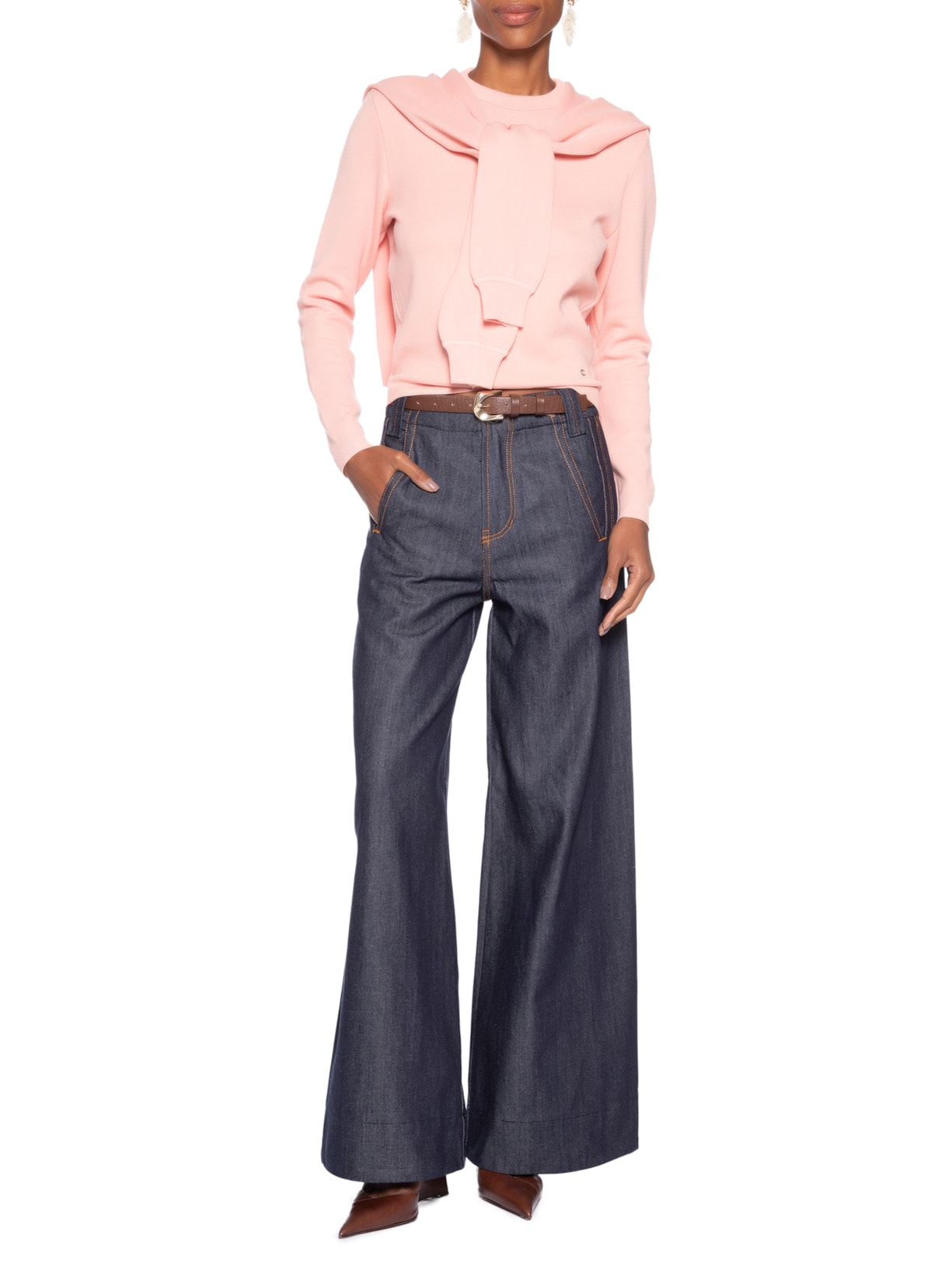 Casaco Pool Tricot Liso – Rosa Coven