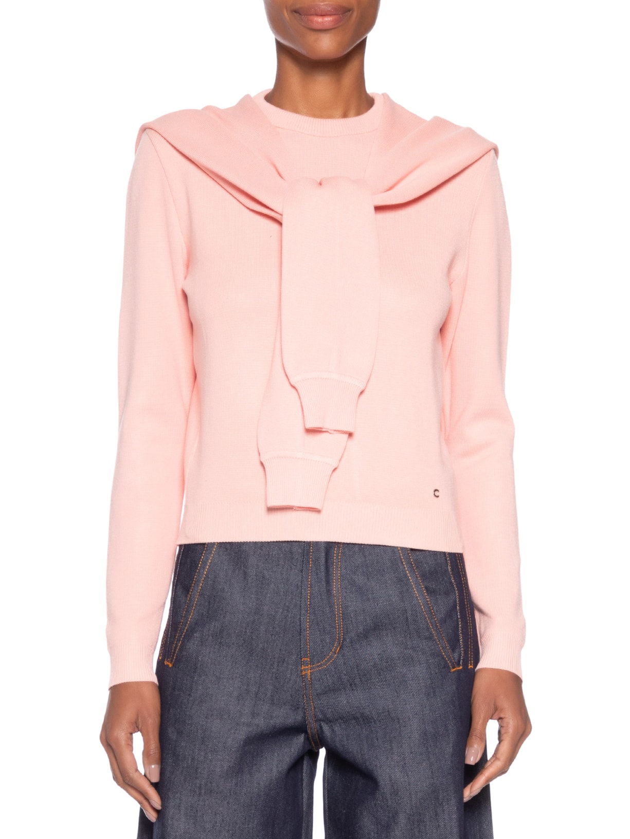 Casaco Pool Tricot Liso – Rosa Coven