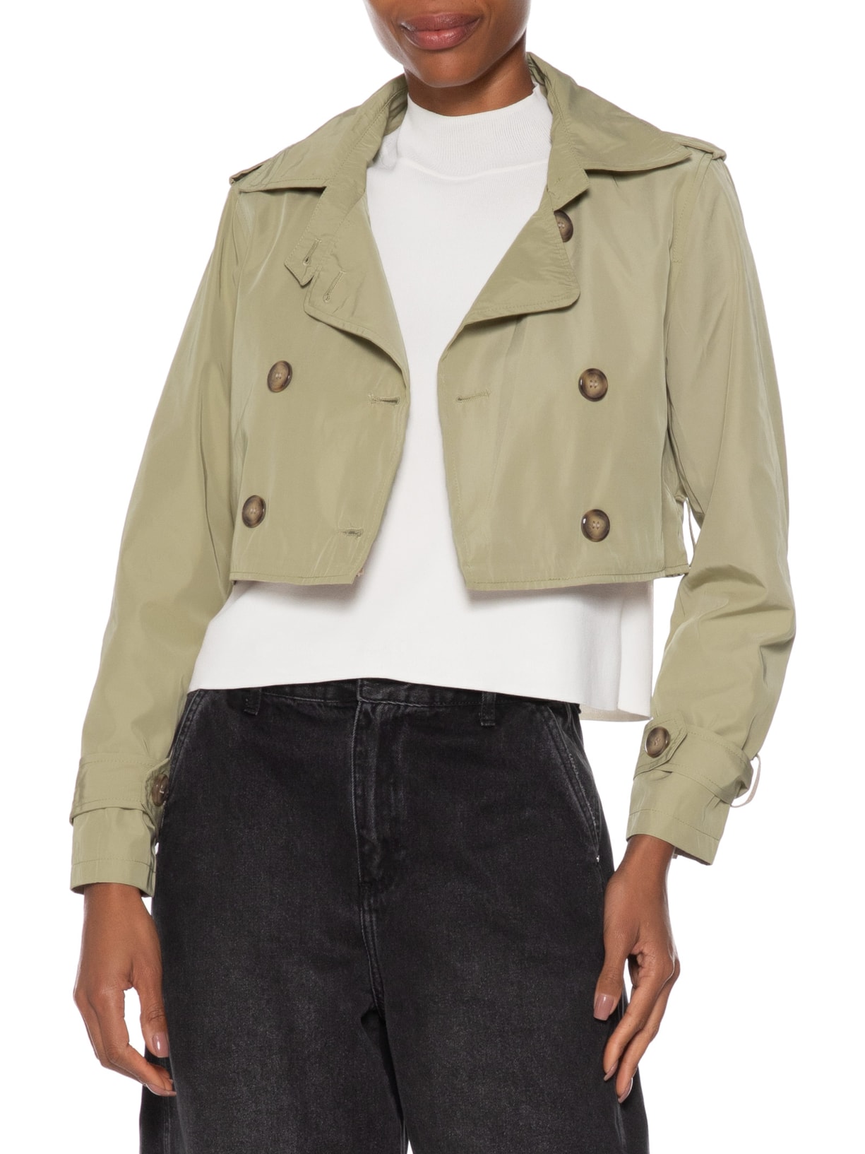 Casaco Trench Coat Feminino Alongado Destacável Bege  Basiq
