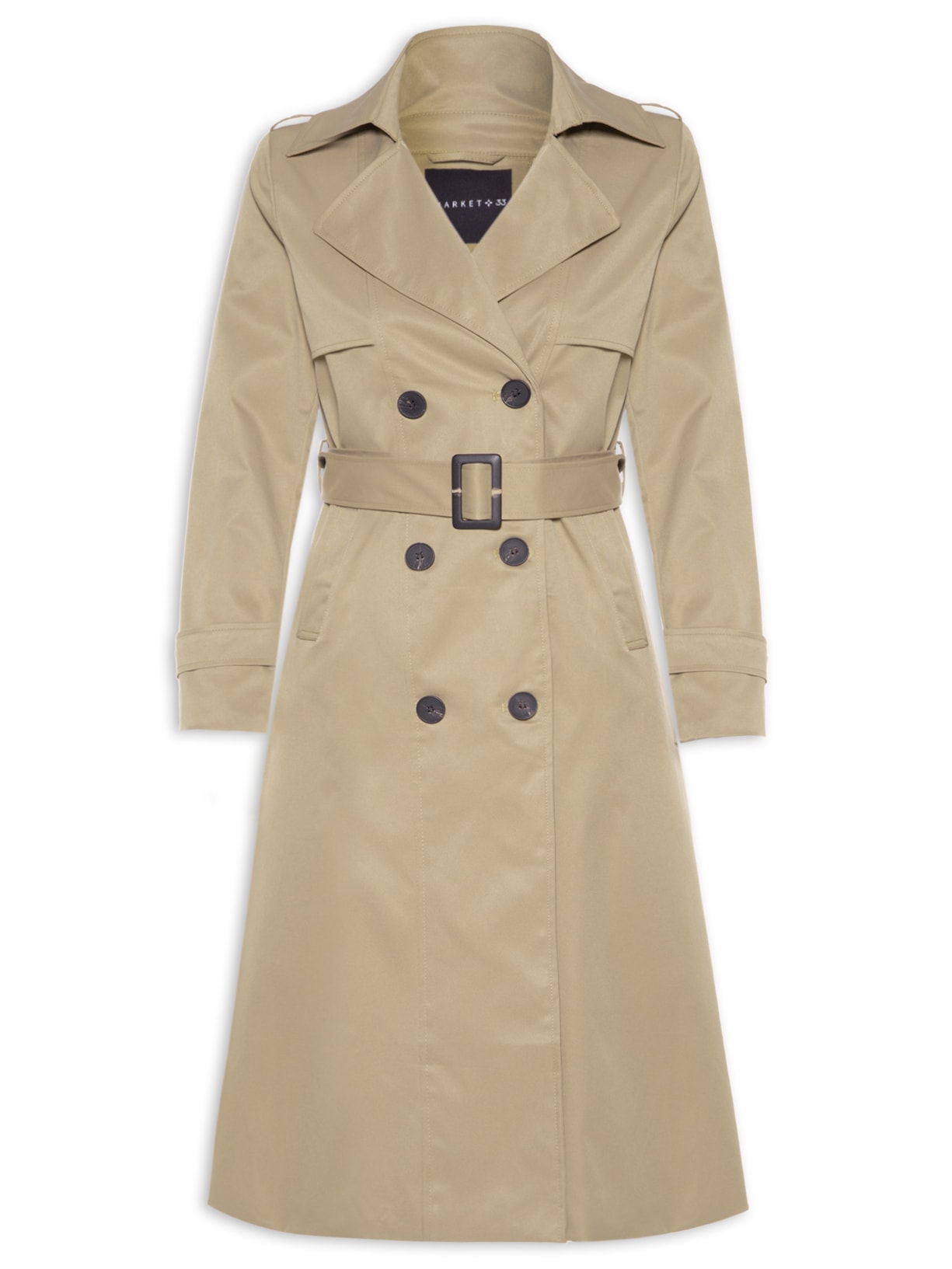 Casaco Trench Coat Feminino - Bege