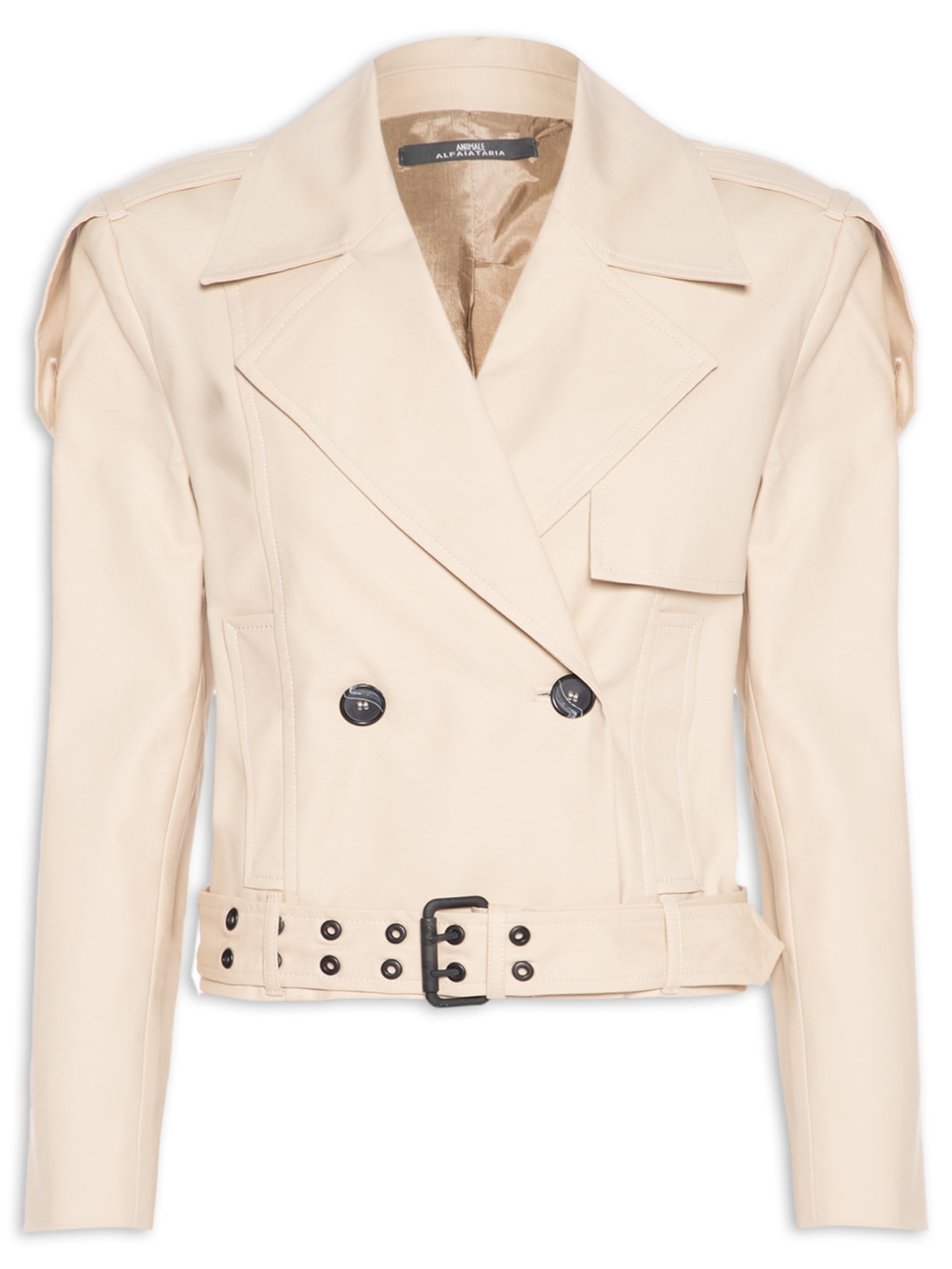 Casaco Trench Feminino Curto - Bege