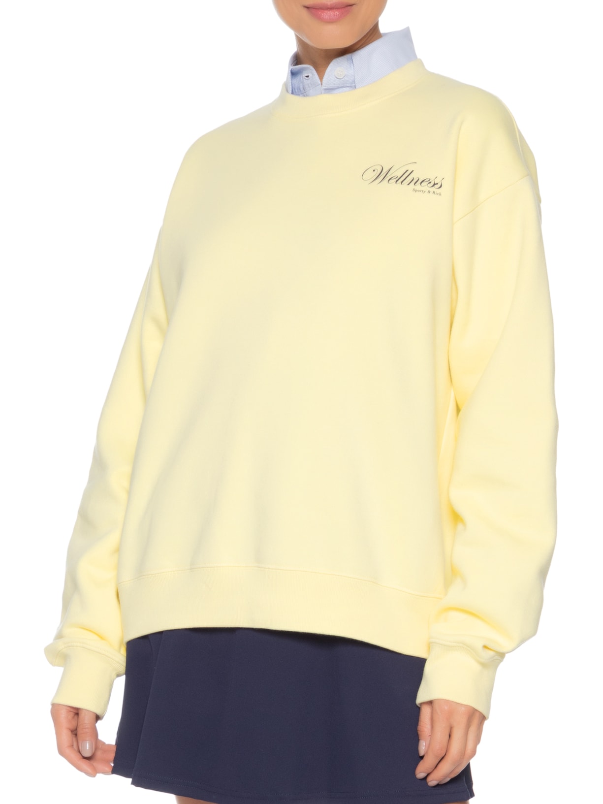 Casaco Unissex Avenue Crewneck – Amarelo Sporty & Rich
