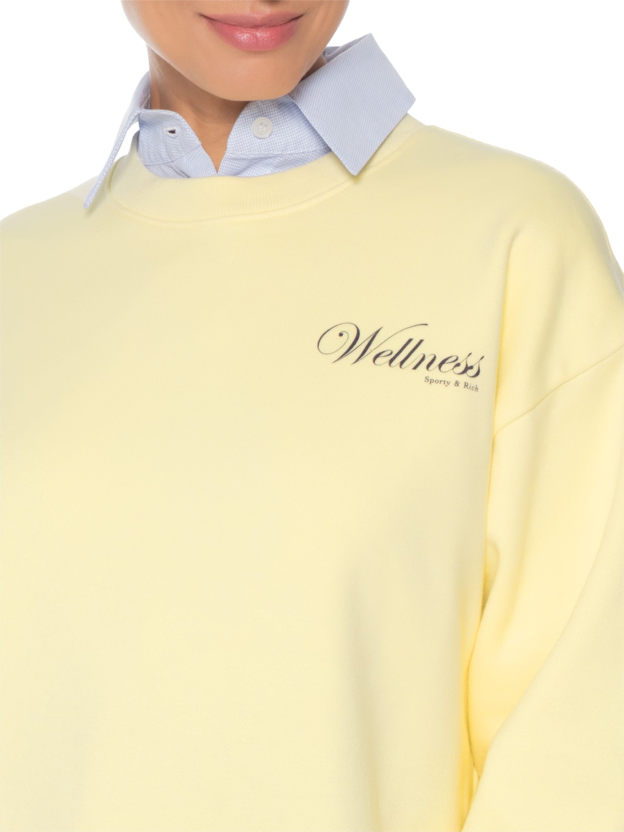 Casaco Unissex Avenue Crewneck – Amarelo Sporty & Rich