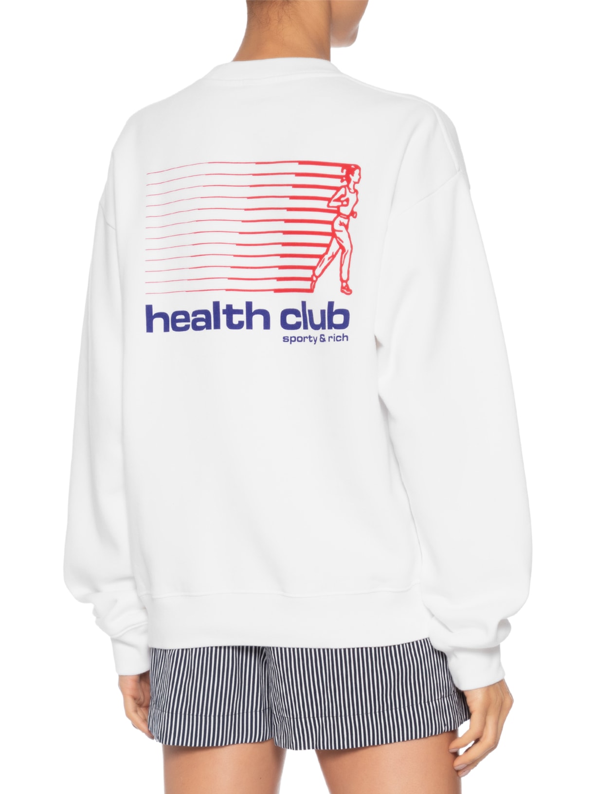 Casaco Unissex Moletom Bold Health Crewneck Branco Sporty & Rich