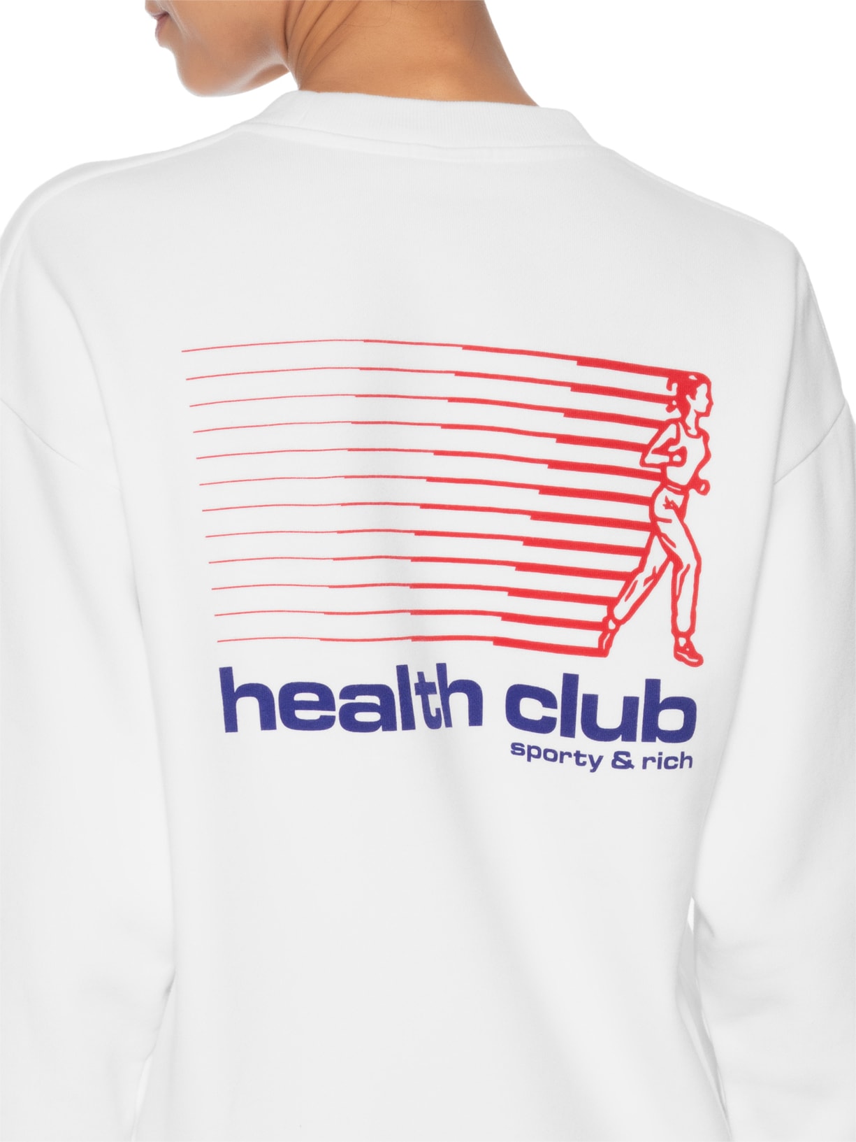 Casaco Unissex Moletom Bold Health Crewneck Branco Sporty & Rich