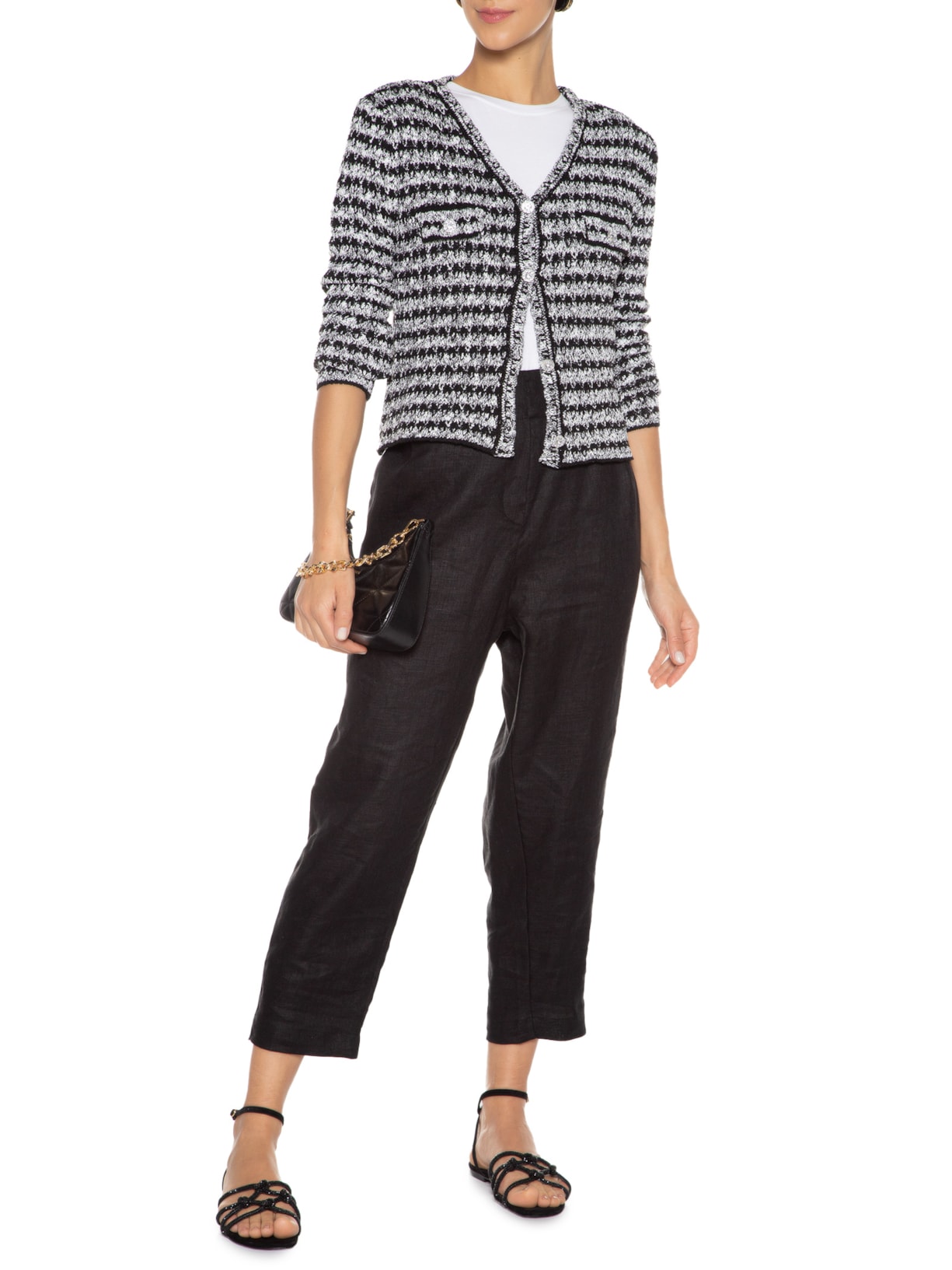 Casaquete Feminino Amato Preto Carol Bassi