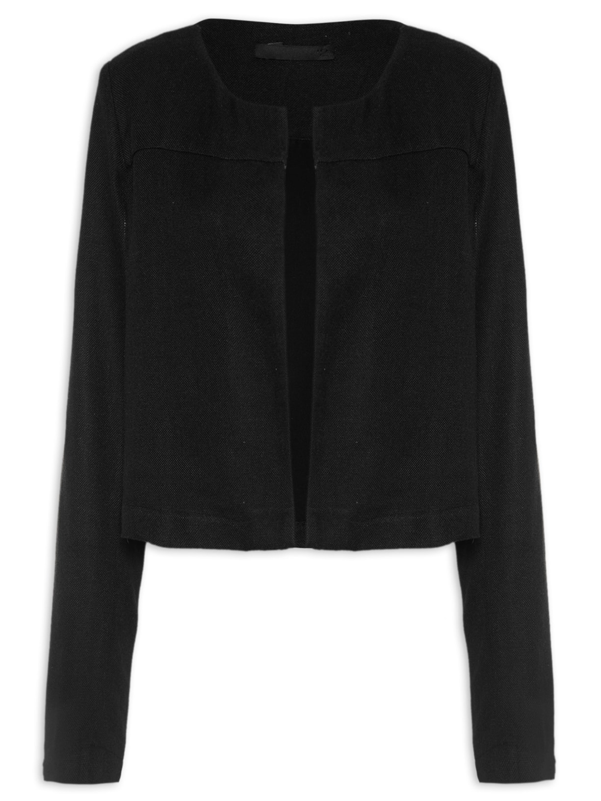 Casaqueto Em Linho Misto - Preto