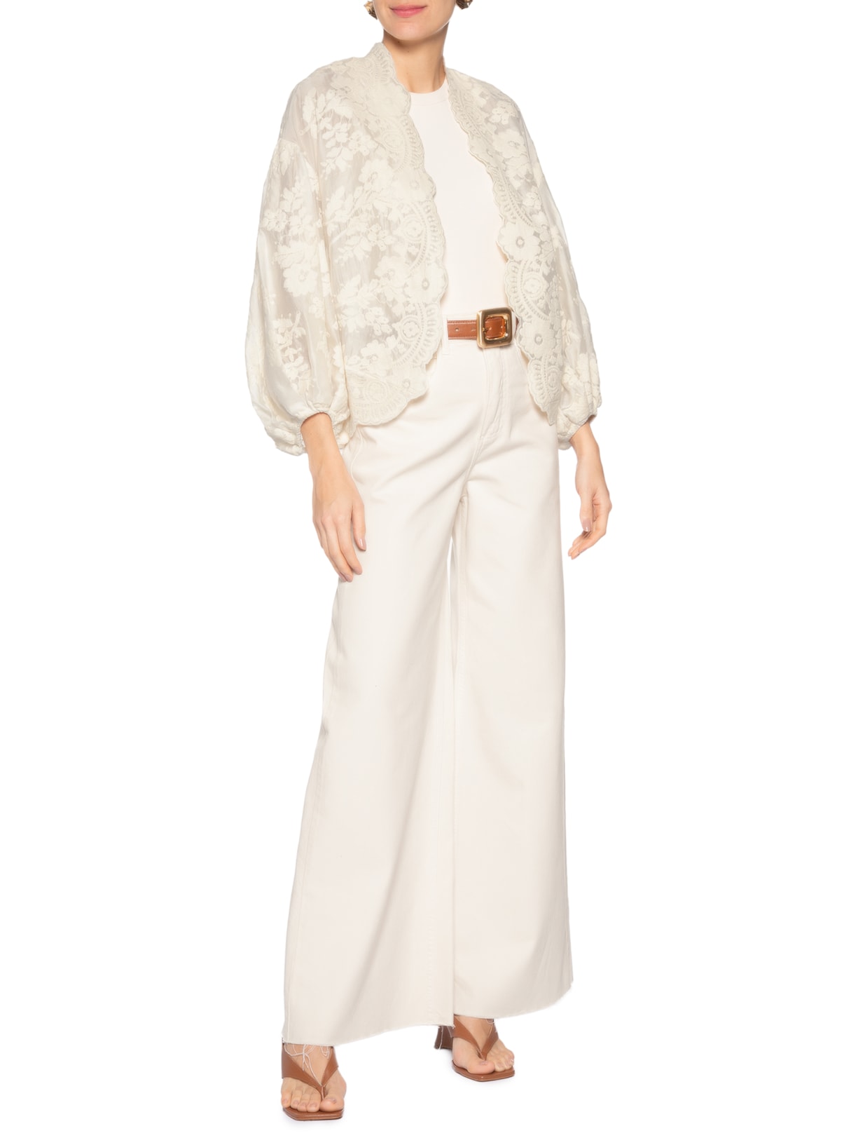 Casaqueto Feminino Alessa Off White Iorane