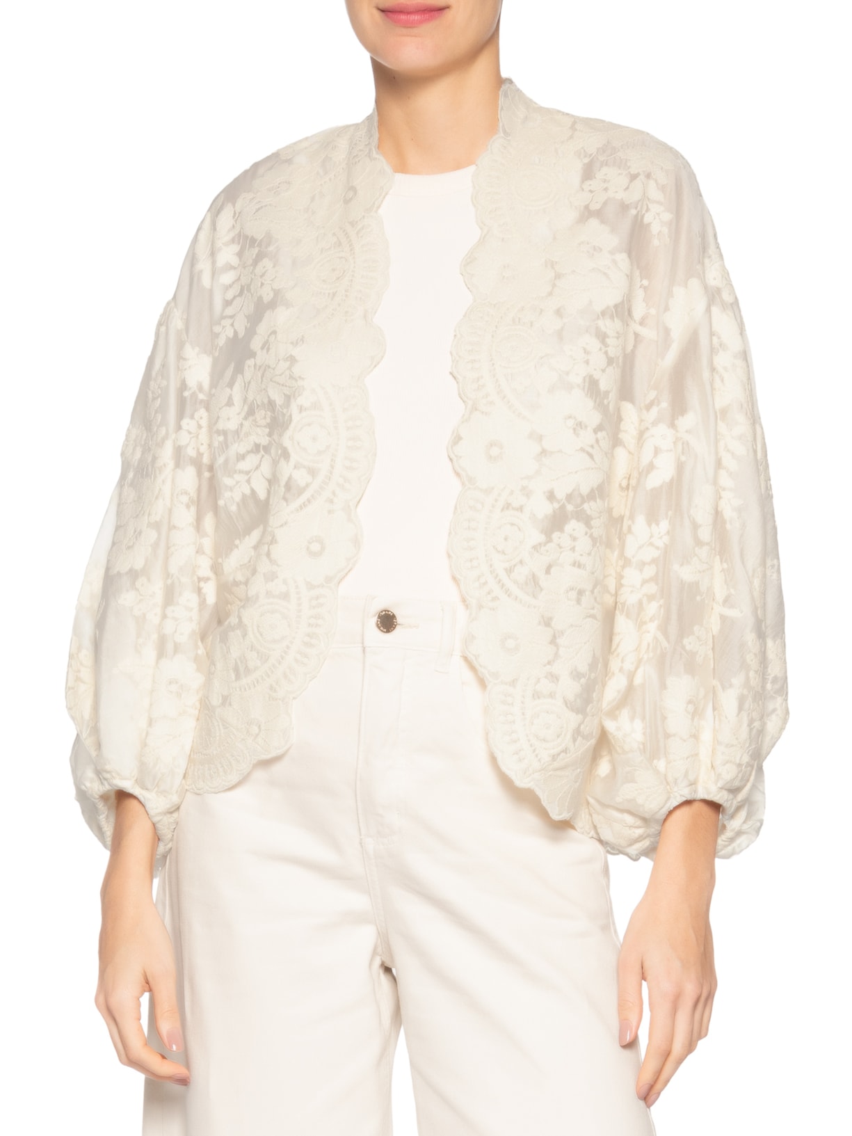 Casaqueto Feminino Alessa Off White Iorane