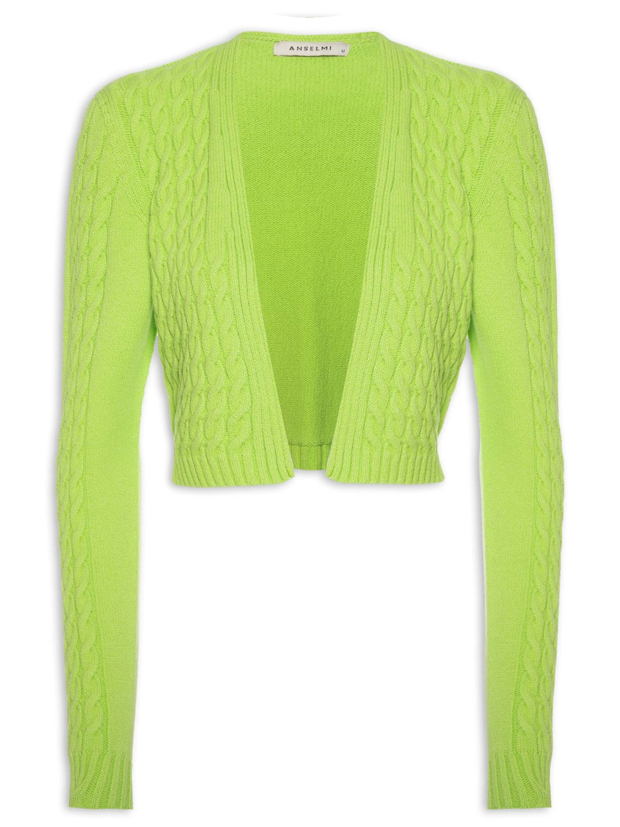 Casaqueto Feminino Cropped Verde Anselmi