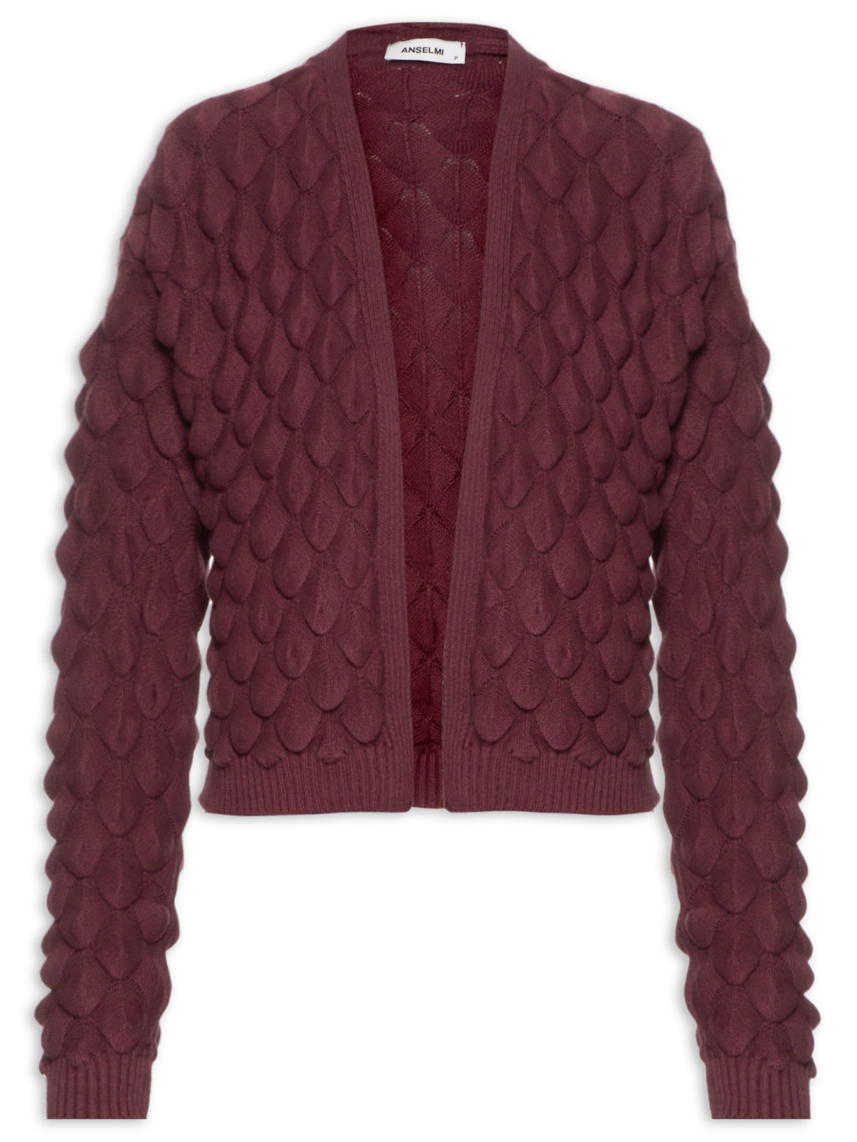 Casaqueto Feminino Escamas - Vinho