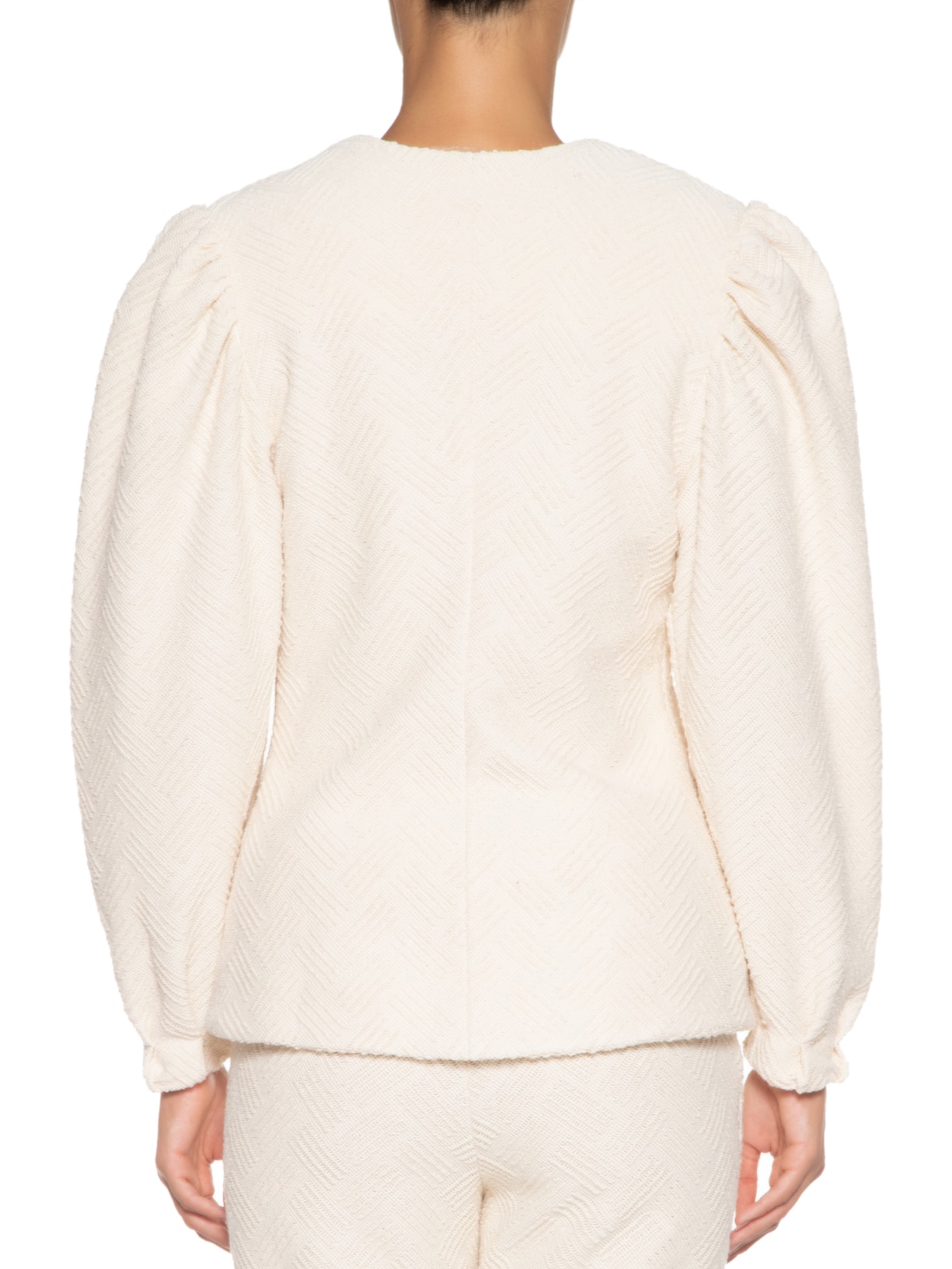 Casaqueto Feminino Jacquard Bege Valônia Véras