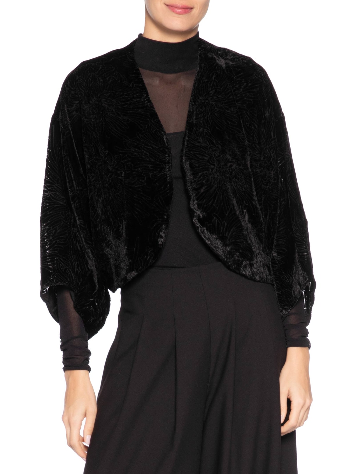 Casaqueto Feminino Poppy Preto Le Lis