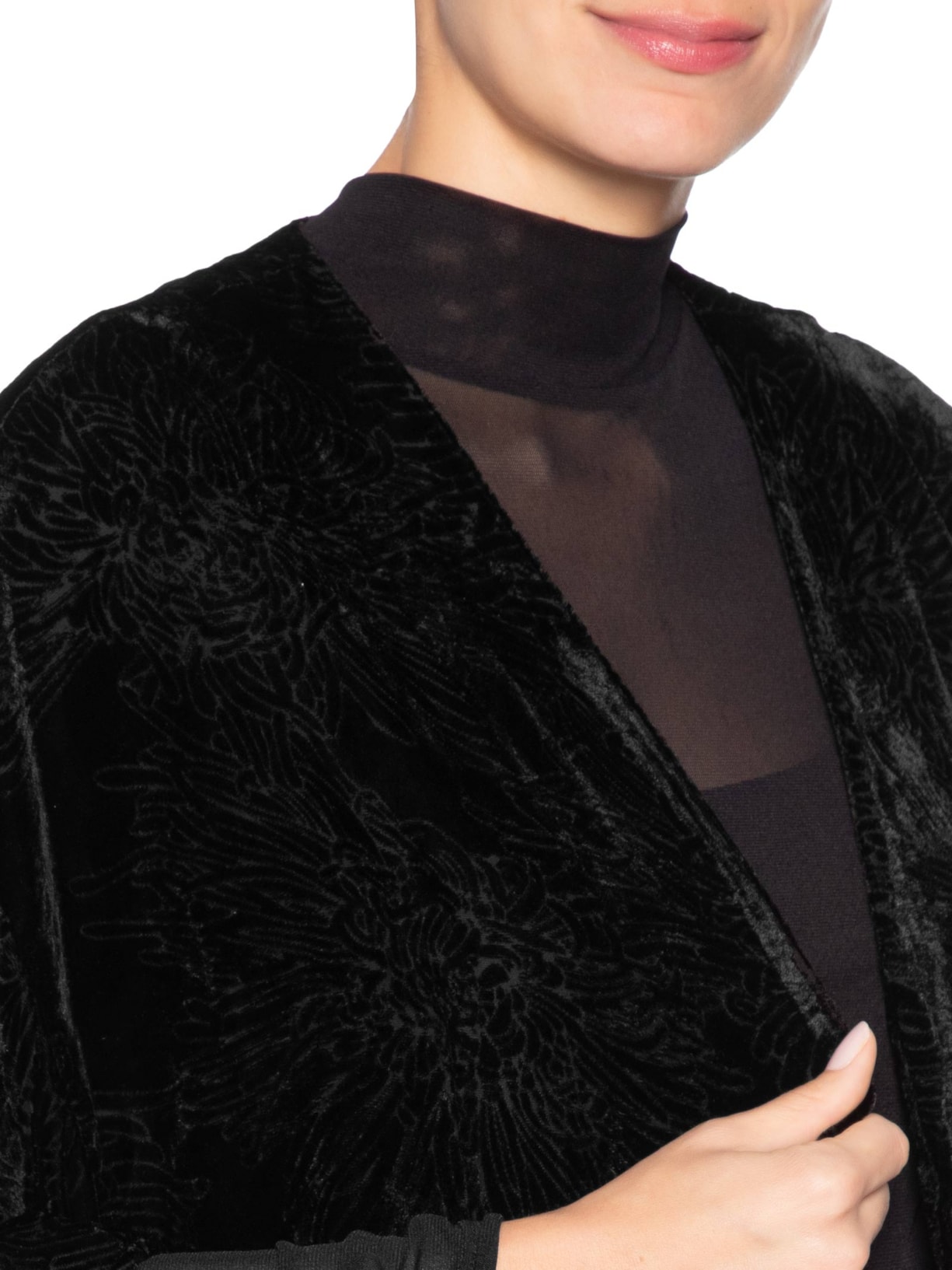 Casaqueto Feminino Poppy Preto Le Lis