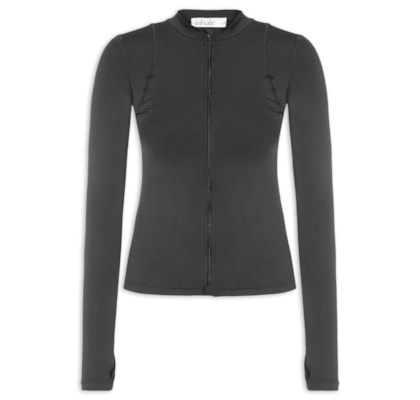 Casaquinho Feminino Malha Fina - Preto