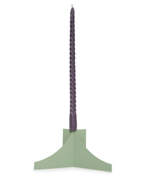 Castiçal Encaixe P Com Vela - Verde