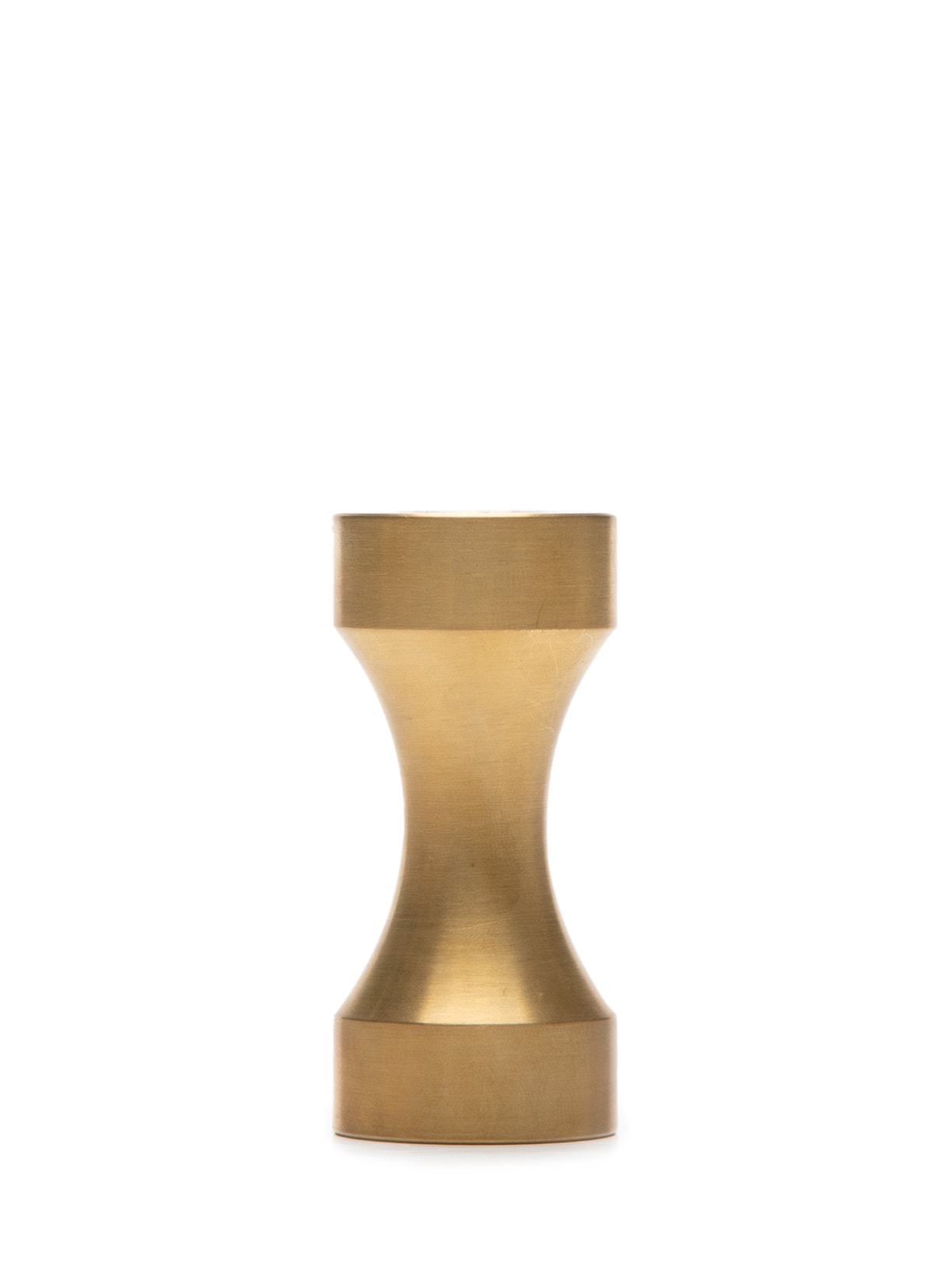 Castiçal Torno Latão Ampulheta - Dourado