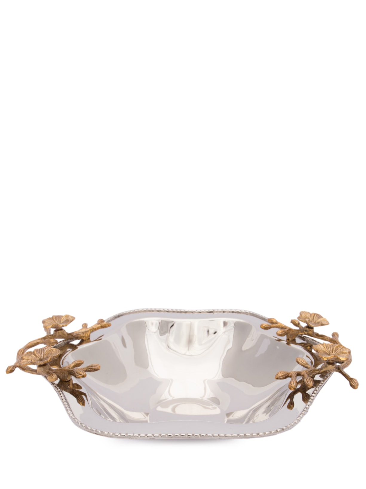 Centro De Mesa Com Alça Em Aço Inox 1 Peça