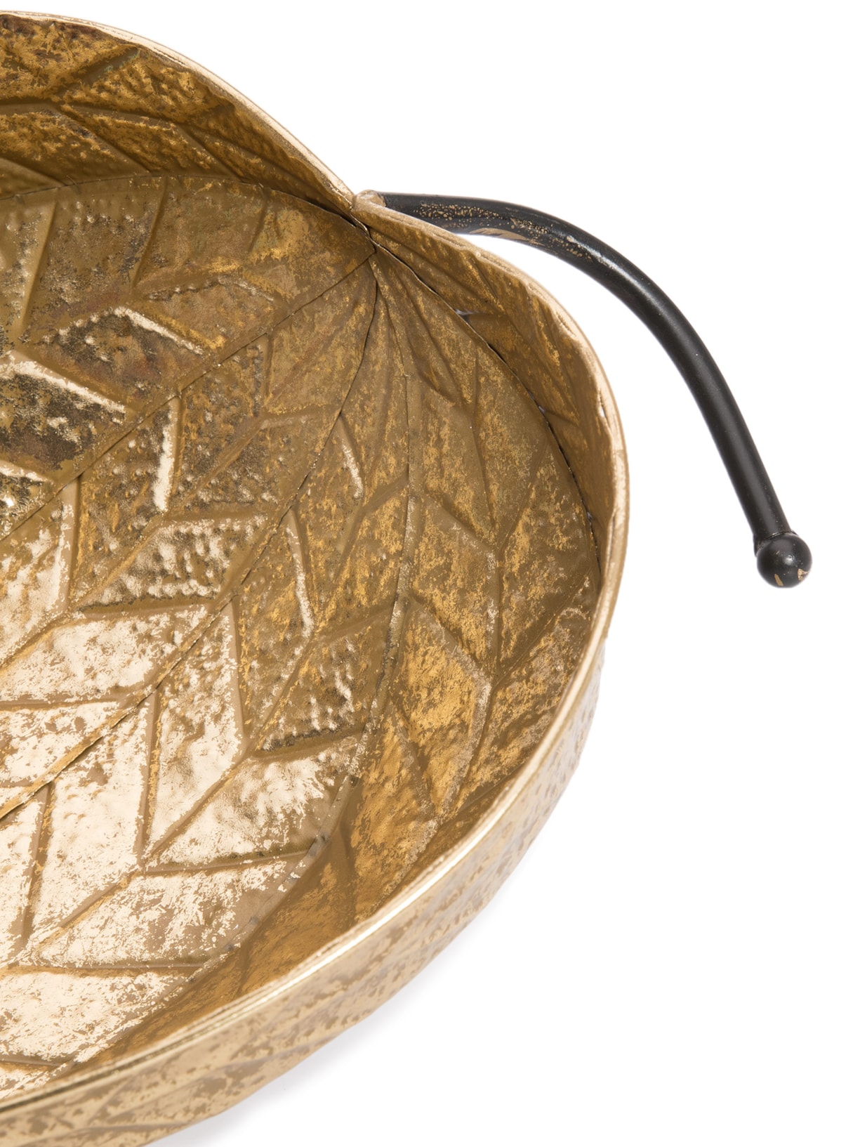 Centro De Mesa Cordia Em Metal 1 Peça Dourado '2Home