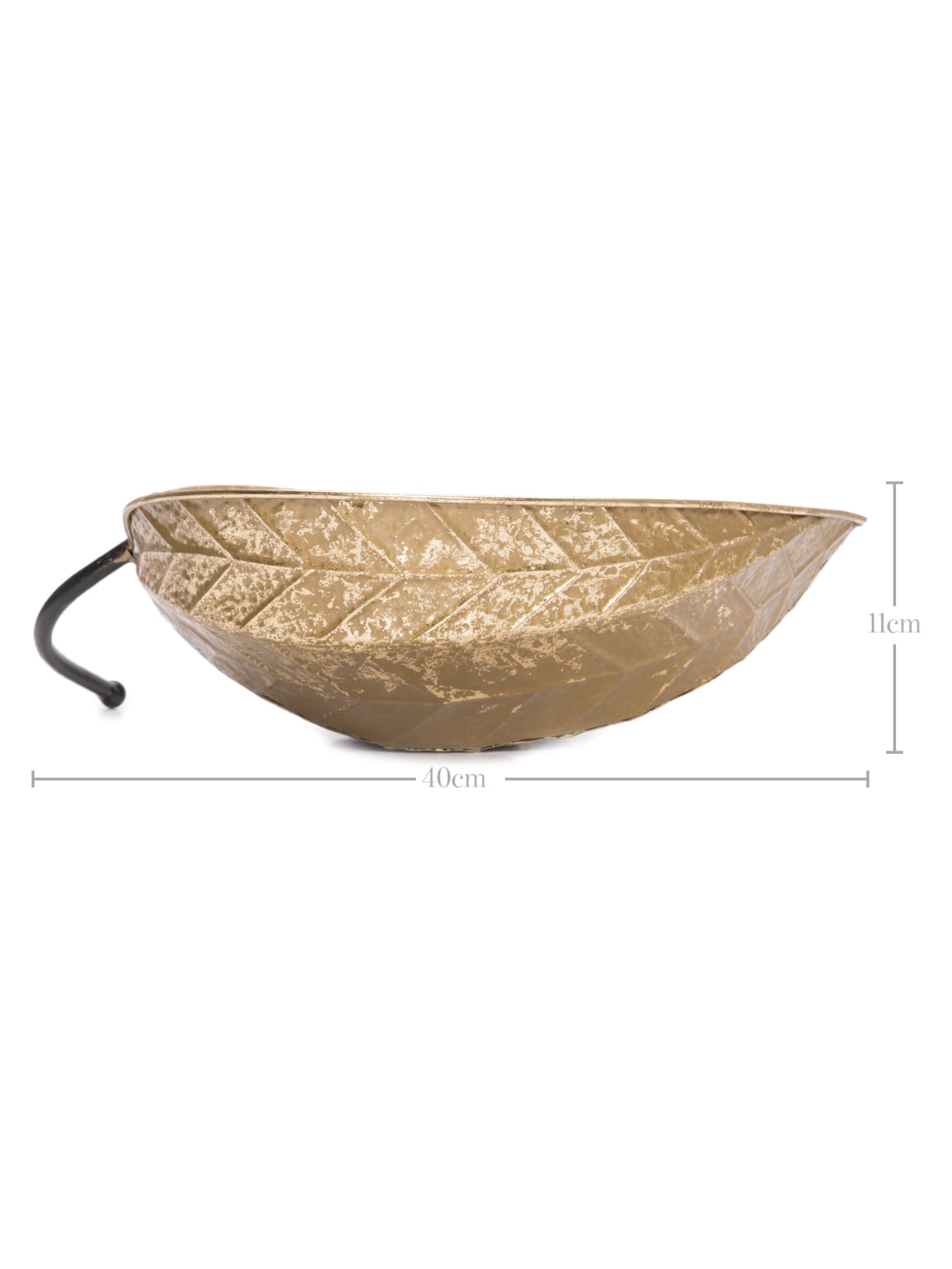 Centro De Mesa Cordia Em Metal 1 Peça Dourado '2Home