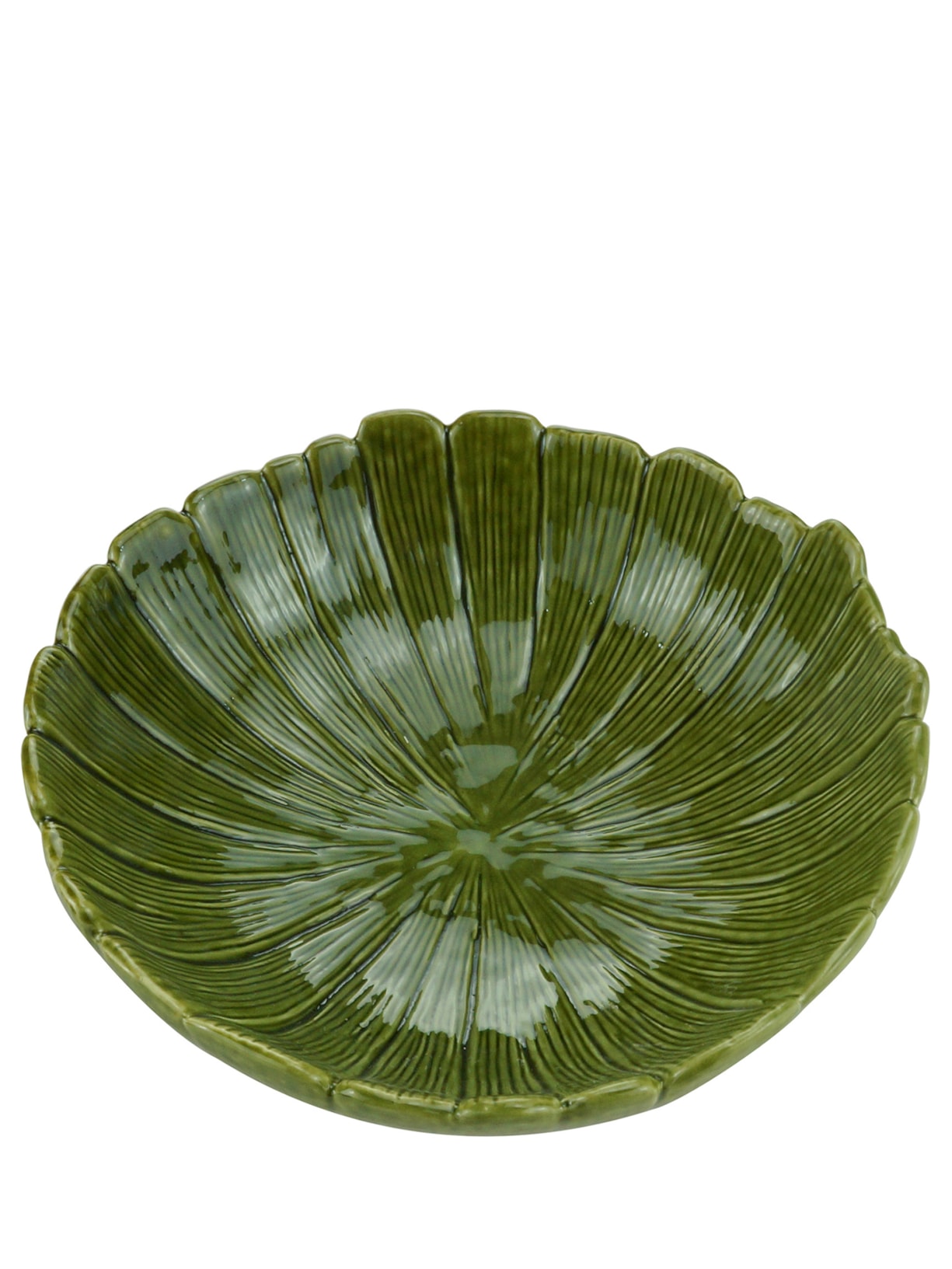 Centro de Mesa de Cerâmica Banana Leaf - Verde