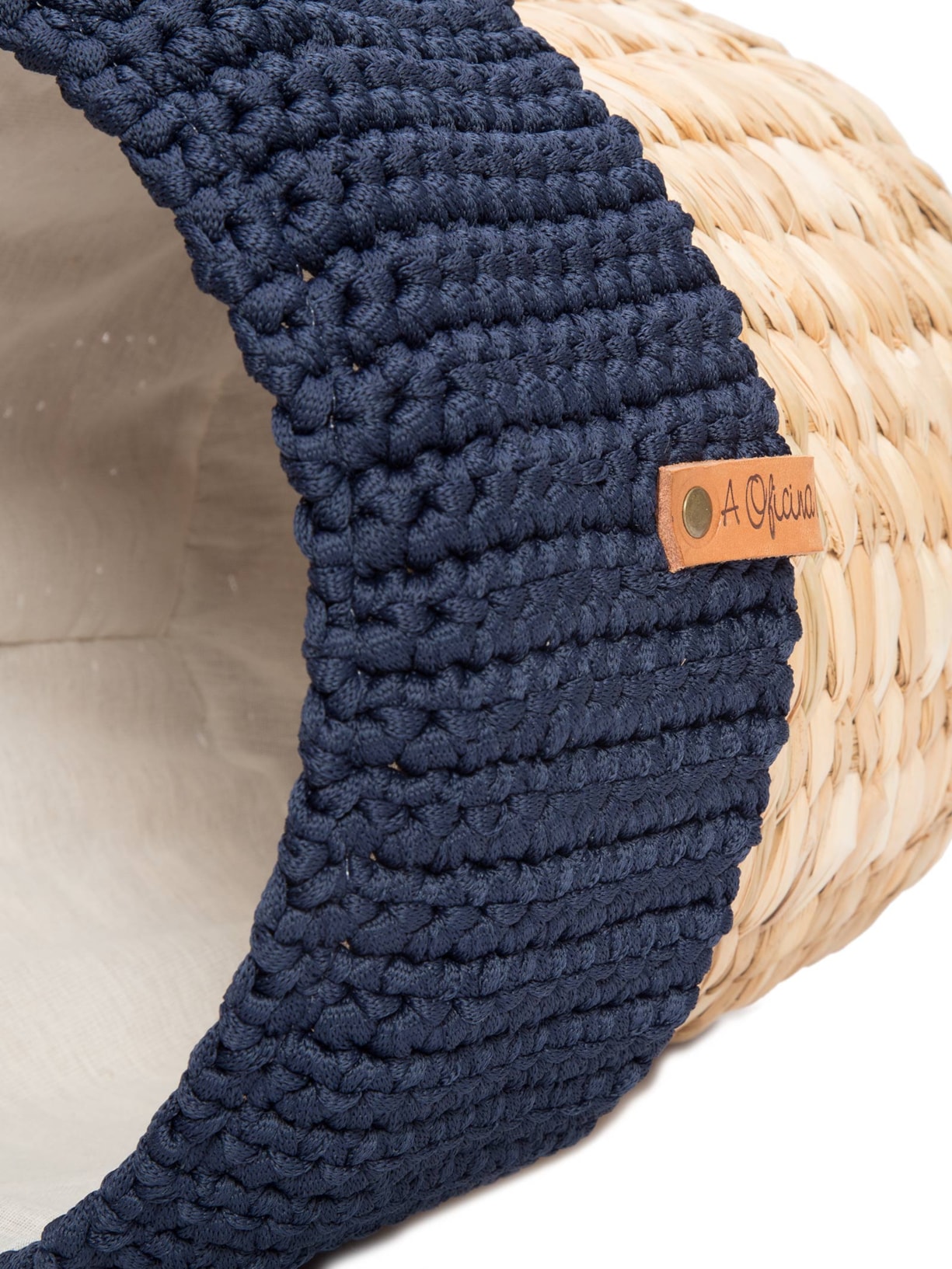 Cesto Amazônia Redondo N 4 Azul Oficina Da Roça