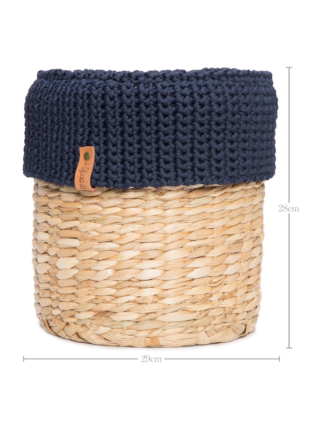 Cesto Amazônia Redondo N 4 Azul Oficina Da Roça