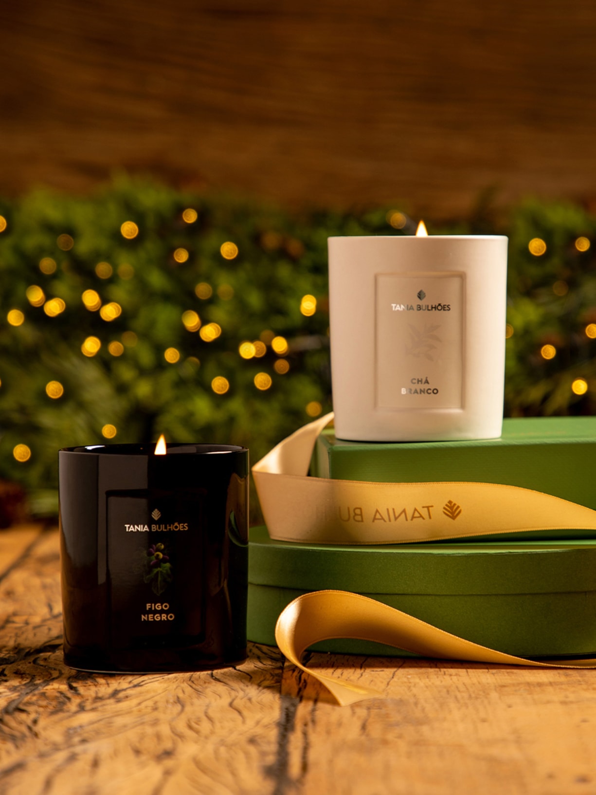 Chá Branco Vela Porcelana Branca 220g Tania Bulhões