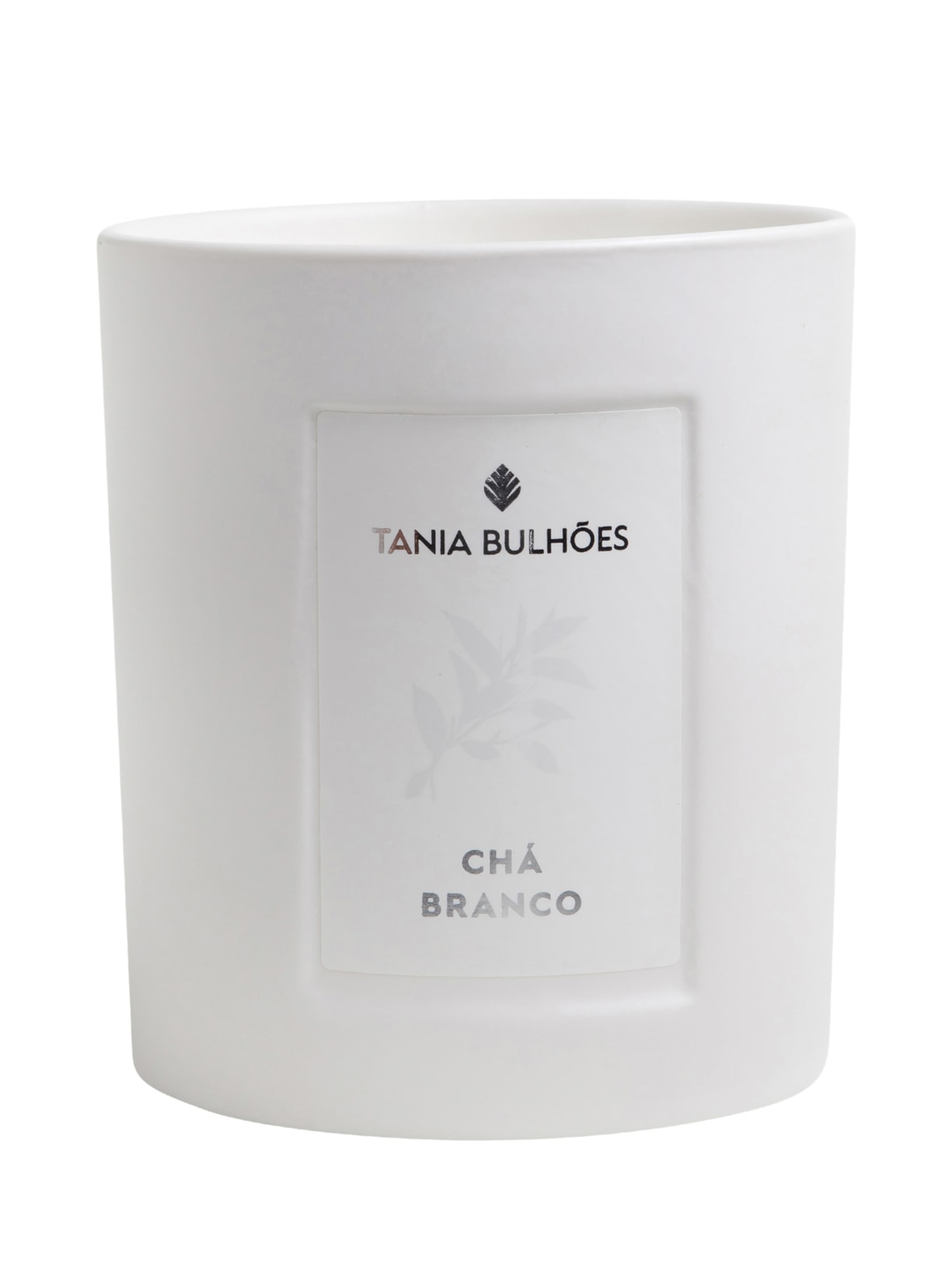 Chá Branco Vela Porcelana Branca 220g