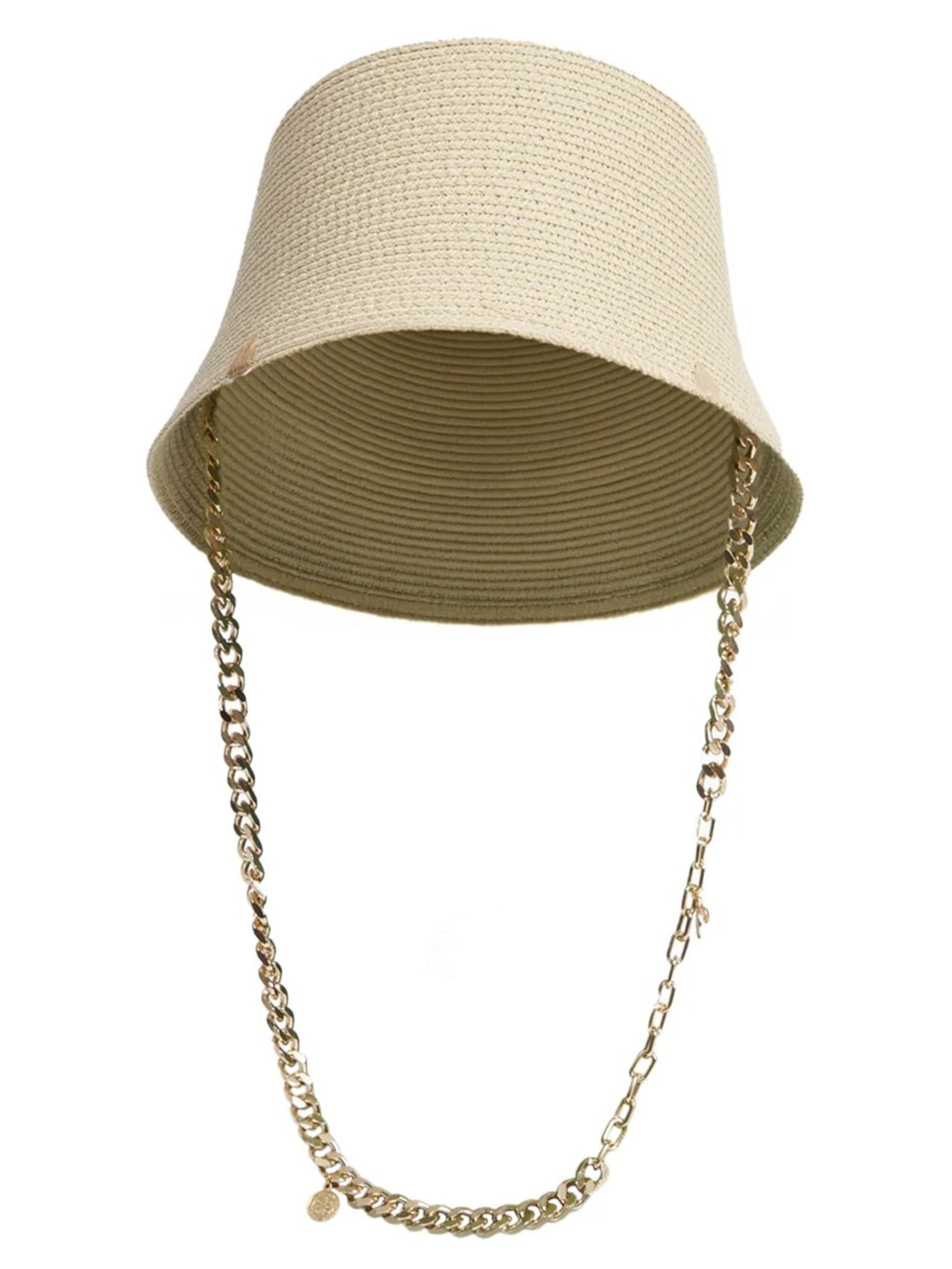 Chapéu Bucket Com Bordados - Bege