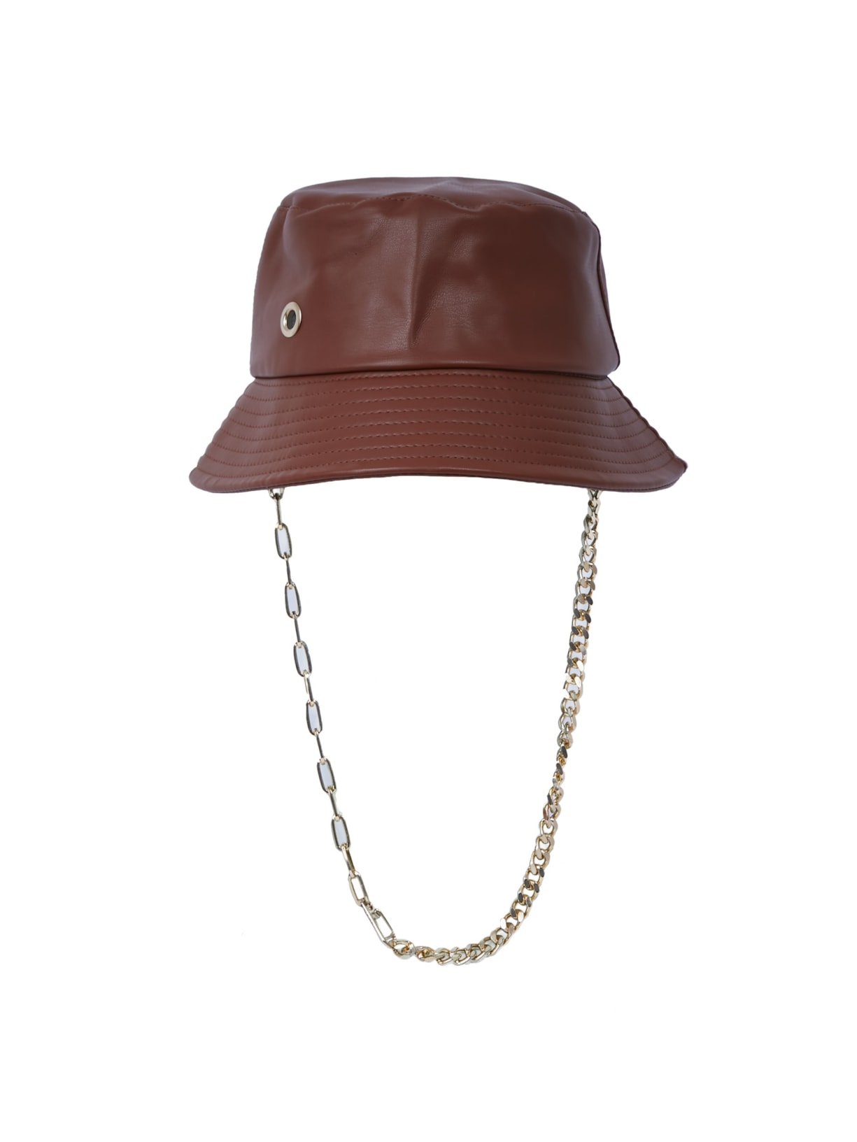 Chapéu Bucket Com Correntaria Removível Camelo Âmmbar