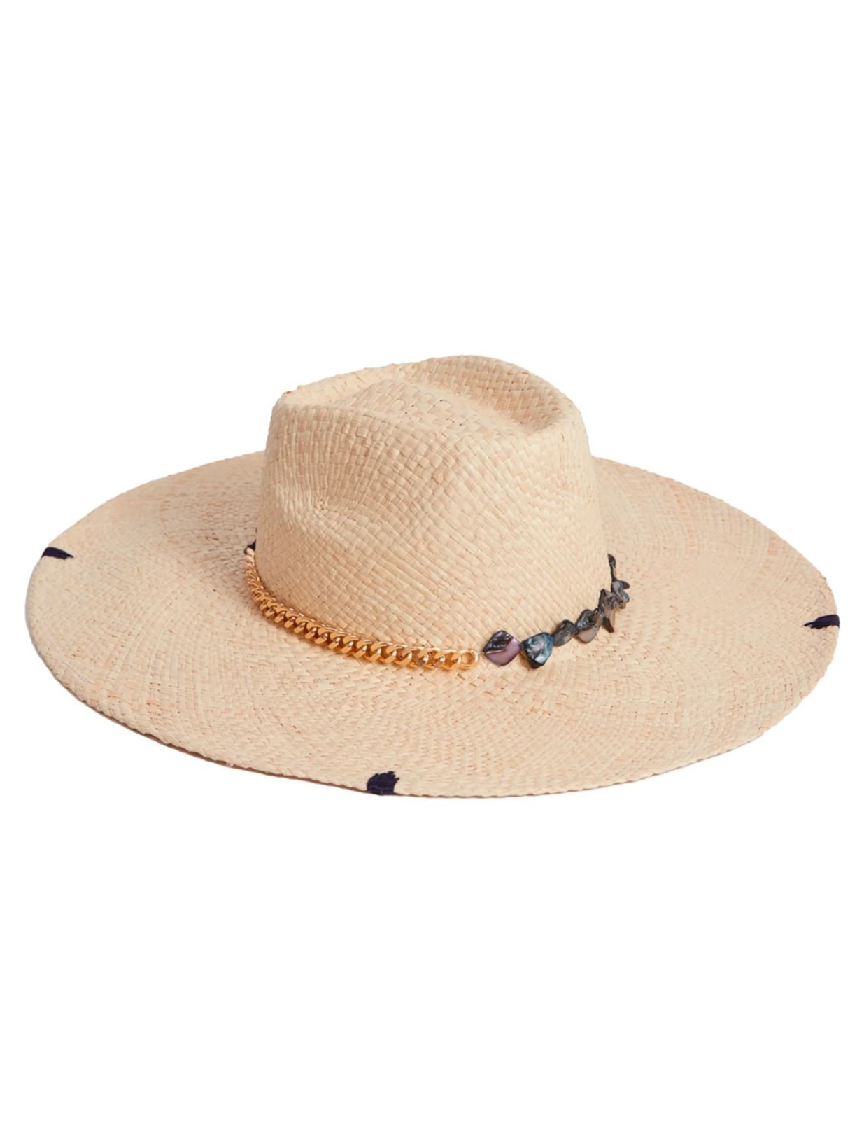 Chapéu Campos Com Pedras - Natural