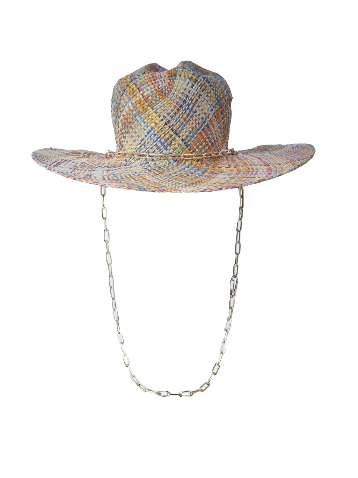 Chapéu Cowboy Com Corrente Removível - Multicolorido