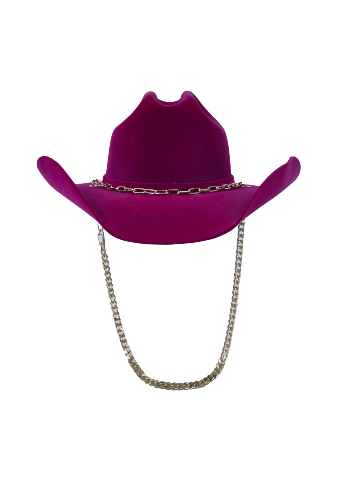 Chapéu Cowboy Com Corrente Removível - Pink