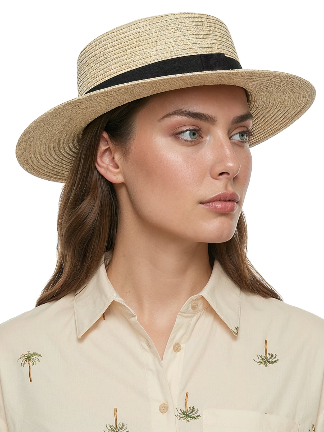 Chapéu De Palha Feminino Bege Mktbeach