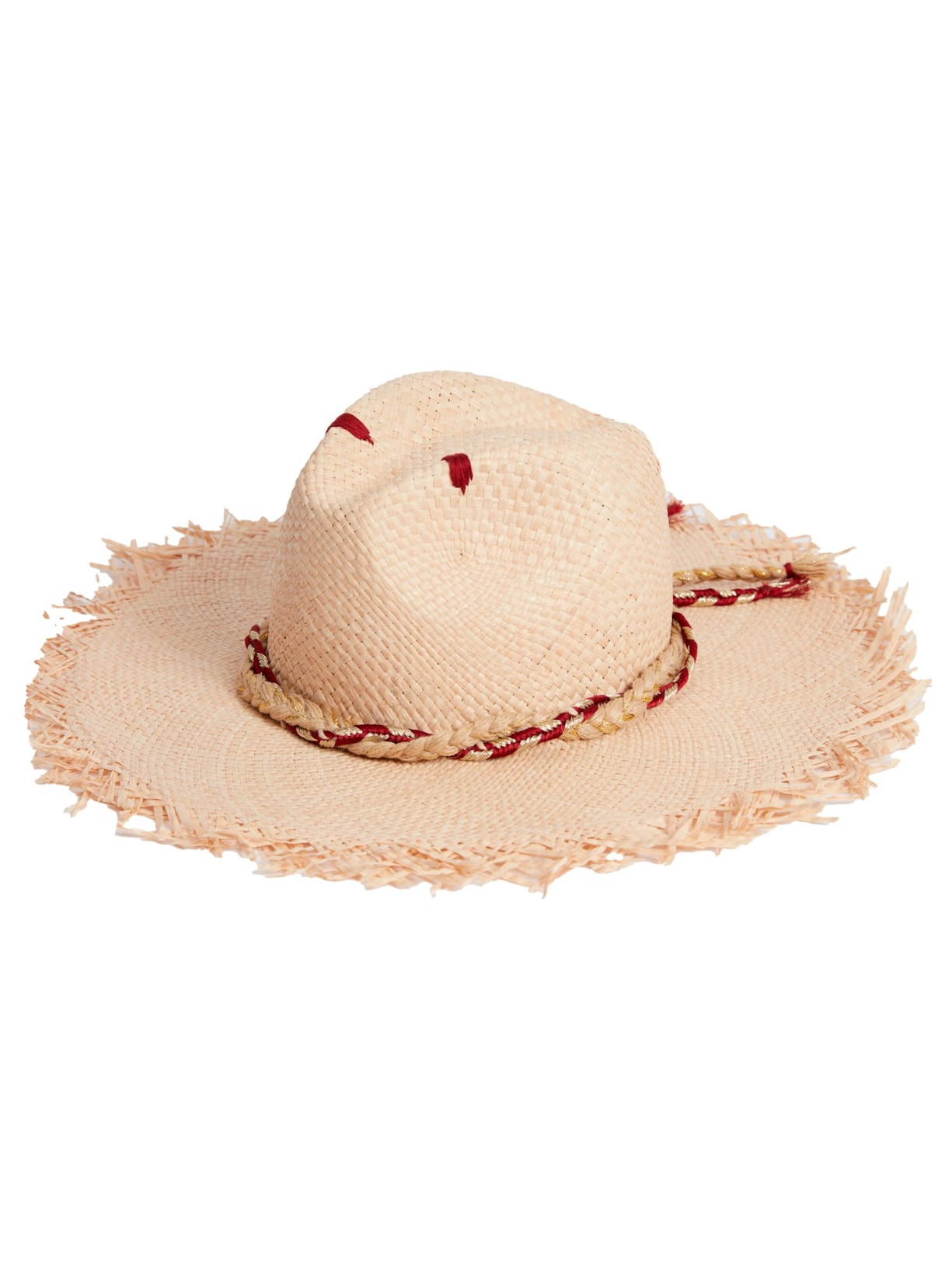 Chapéu Desfiado Com Cordas - Natural