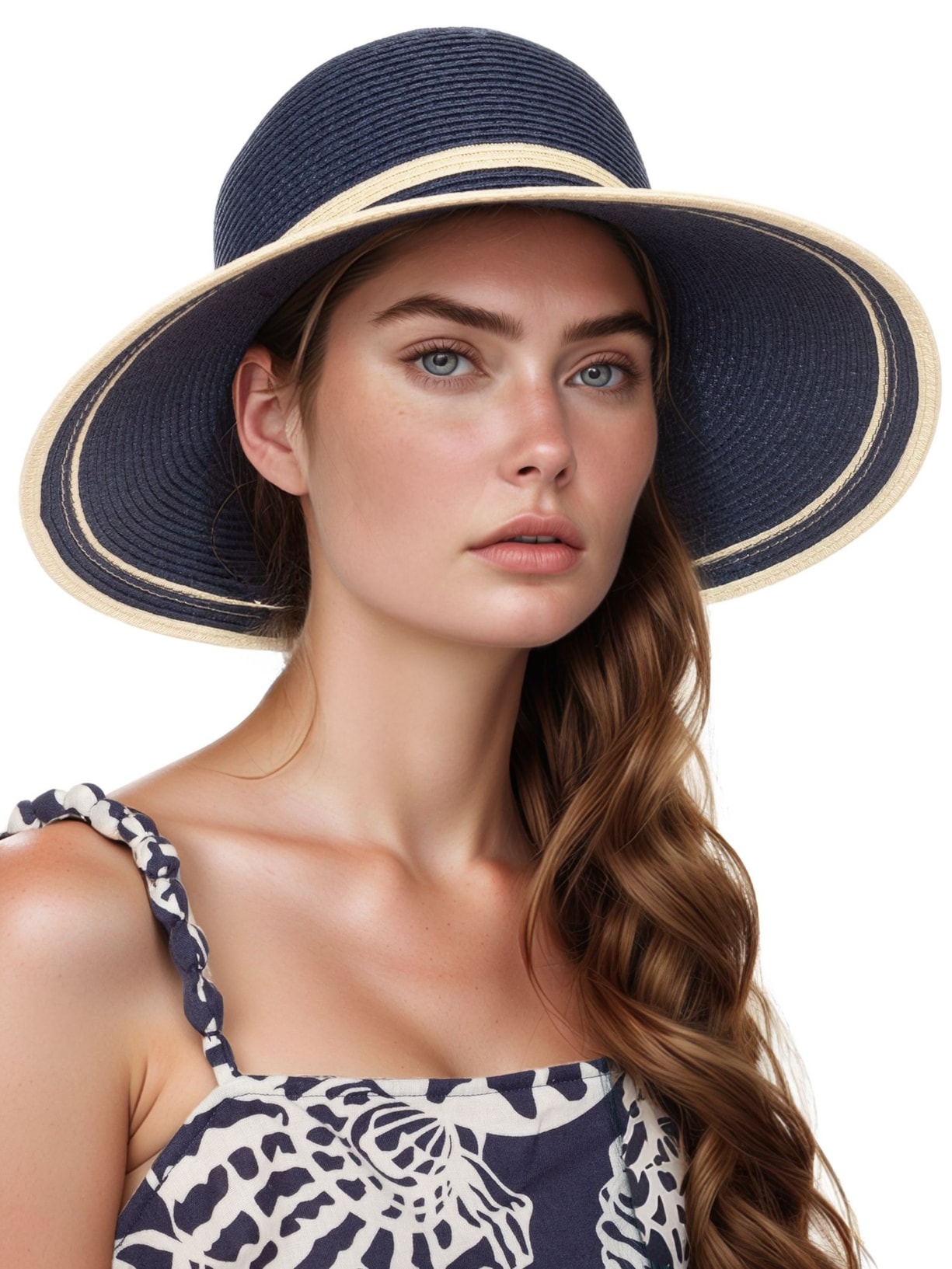 Chapéu Feminino Carlota Azul Le Lis
