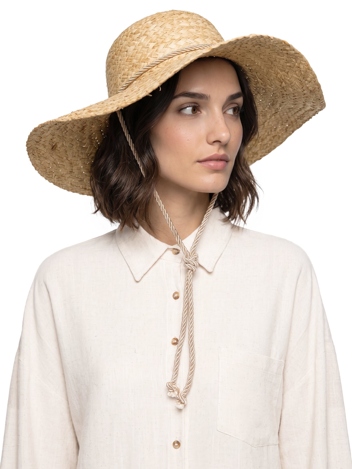 Chapéu Feminino Palha Natural Bege '2Essential