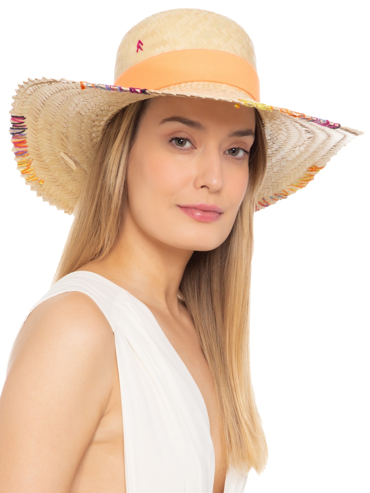 Chapéu Feminino Pescador Com Corrente Bege Âmmbar