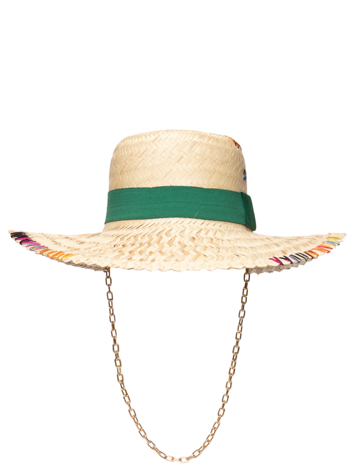 Chapéu Feminino Pescador Com Corrente Bege Âmmbar