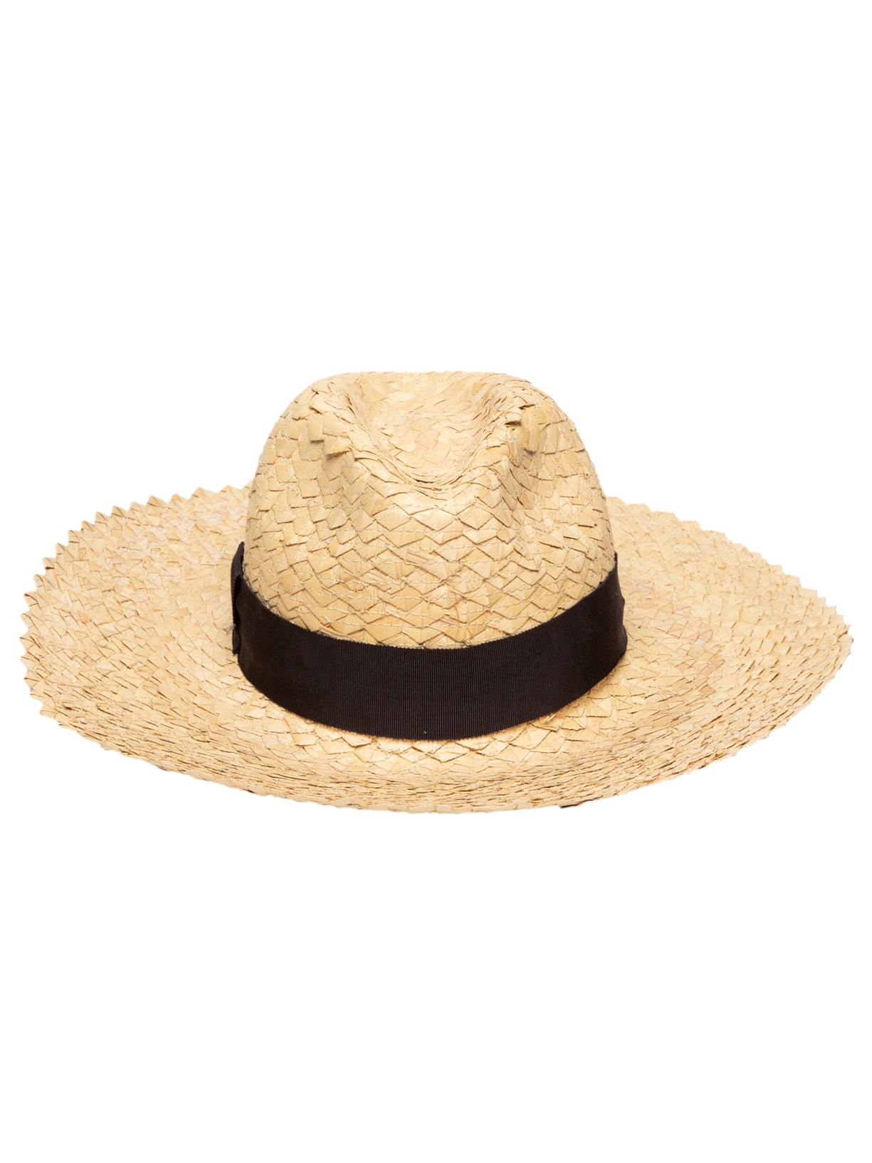 Chapéu Feminino Texturizado Em Palha Natural - Bege